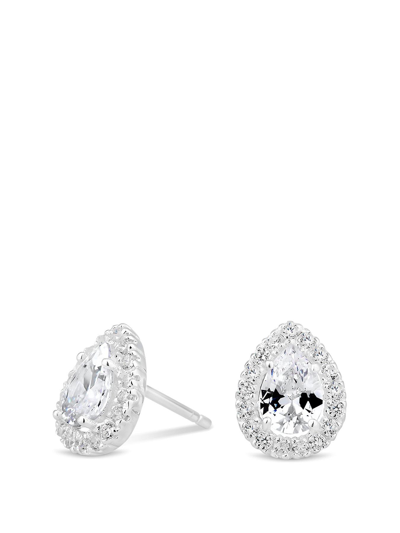 simply-silver-simply-silver-sterling-silver-925-with-cubic-zirconia-halo-pear-stud-earringsfront