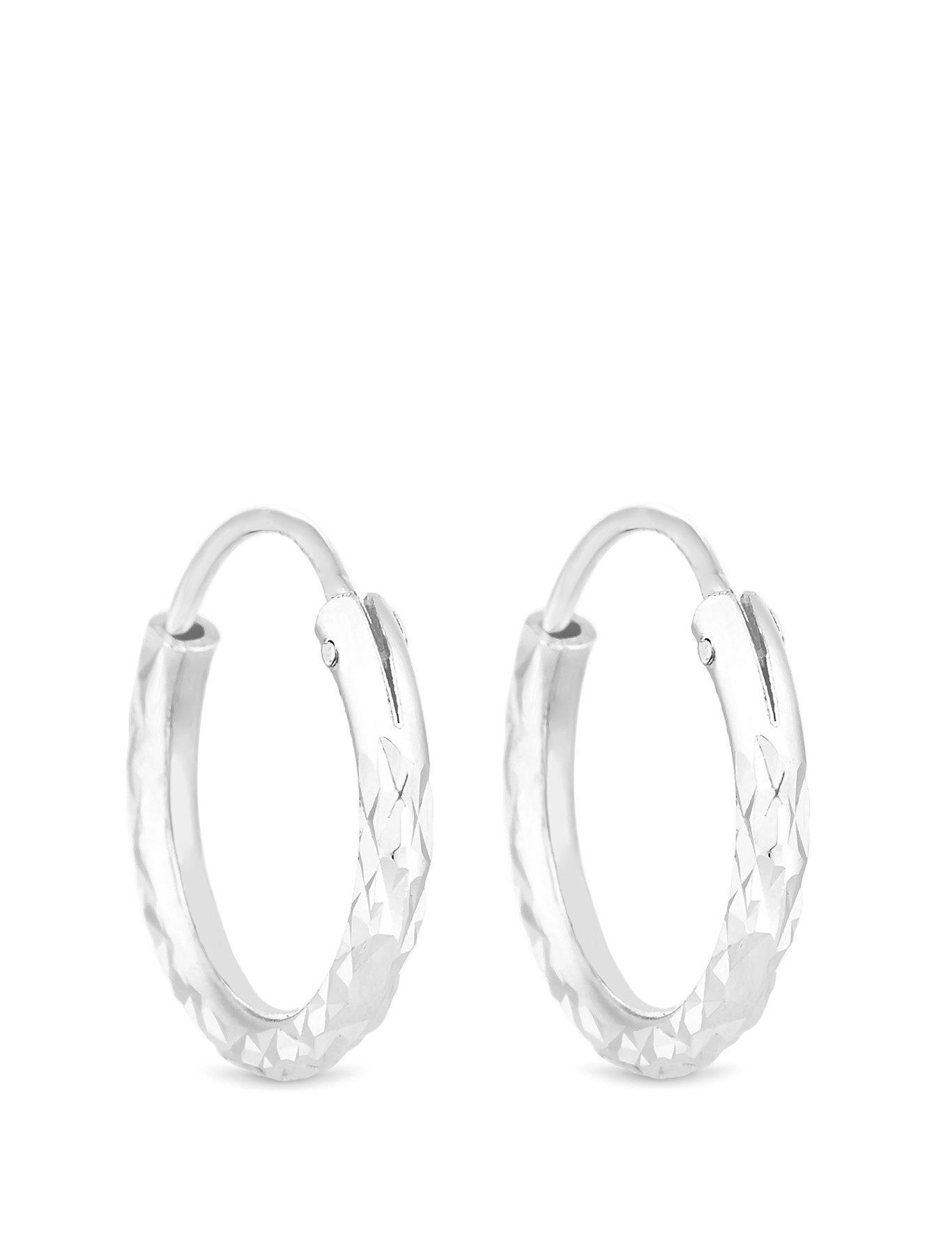 simply-silver-simply-silver-sterling-silver-925-mini-diamond-cut-hoop-earrings-ss19front