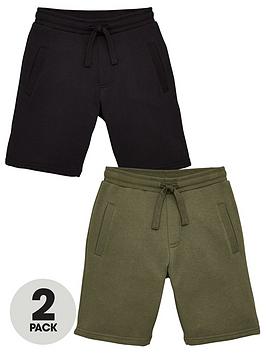 everyday-boys-essential-2-pack-jog-shorts-blackkhaki