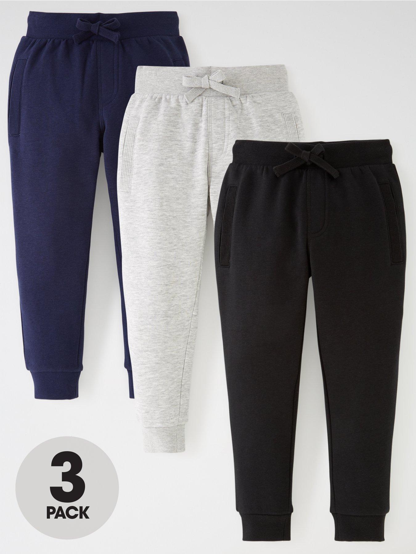 Boys Essentials 3 Pack Joggers - Multi