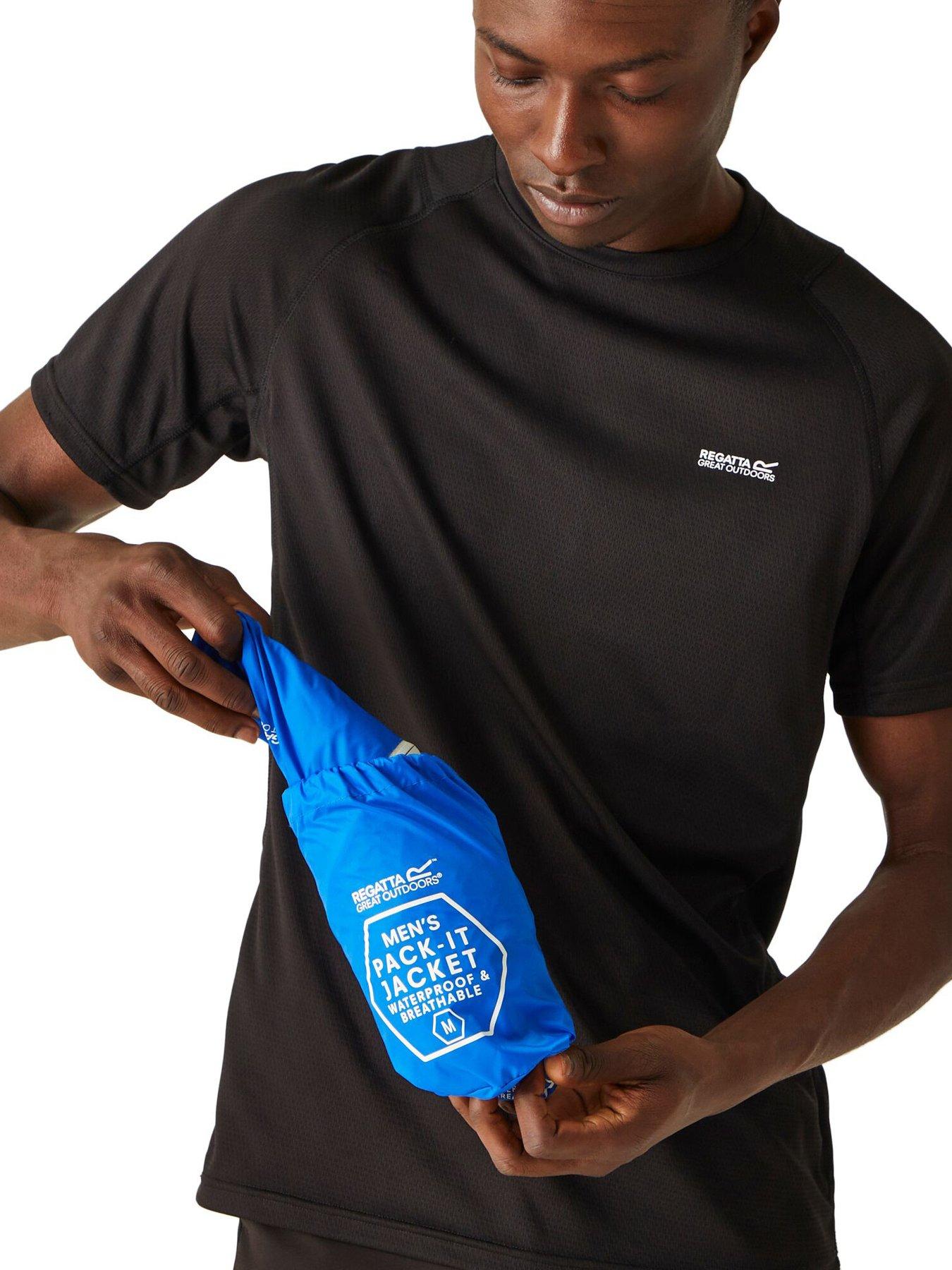 Image 4 of 6 of Regatta Pack It Waterproof Jacket Iii - Blue
