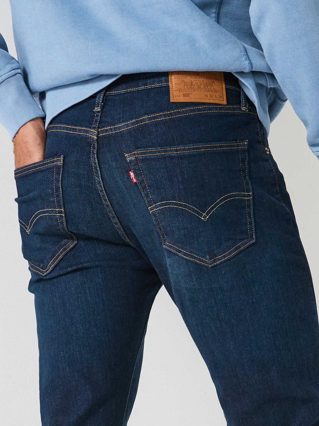 Image 4 of 4 of Levi's 502&trade; Tapered Fit Jeans - Biologia Adv - Dark Blue