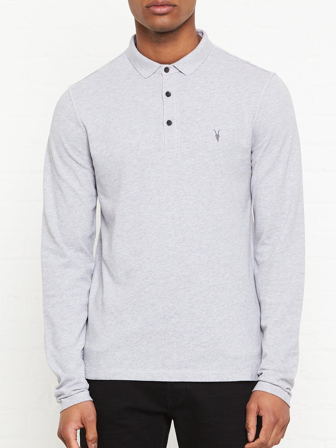 All saints long 2025 sleeve polo shirt