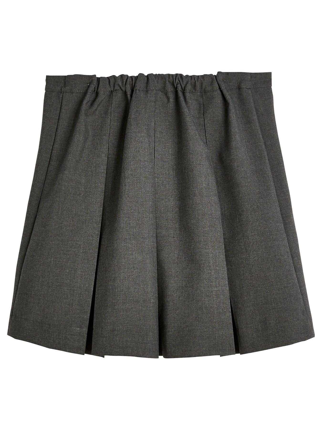 Image 3 of 7 of V by Very Girls 2 Pack Classic Pleated School Skirts Plus Size&nbsp;- Grey
