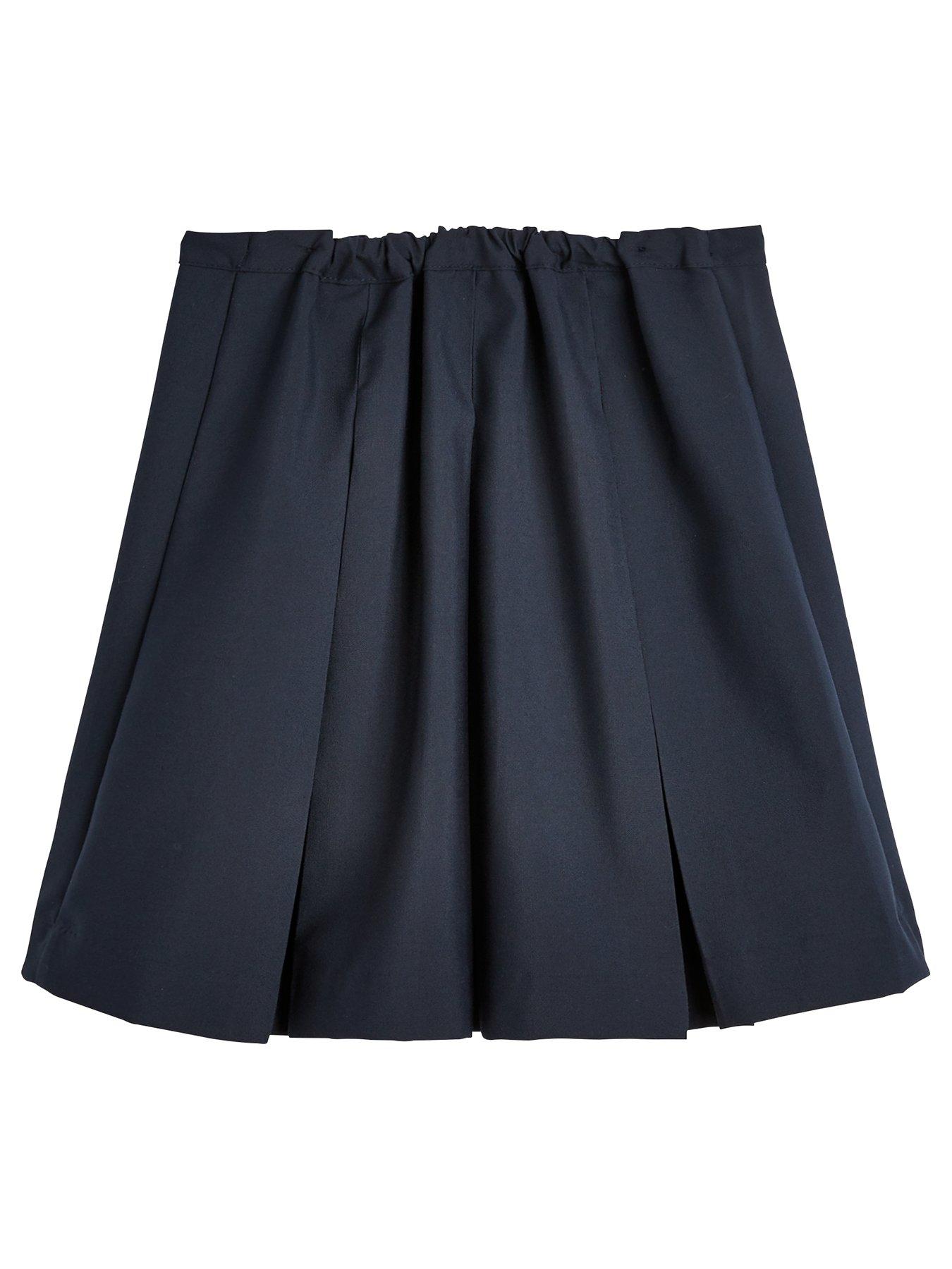 Image 3 of 7 of V by Very Girls 2 Pack Classic Pleated School Skirts Plus Size&nbsp;- Navy