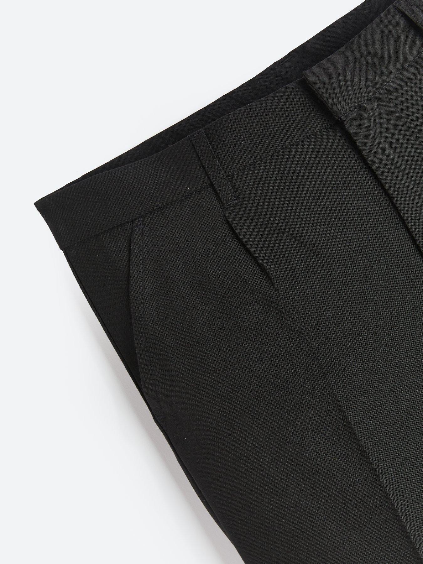 Image 5 of 6 of V by Very Boys Two Pack&nbsp;Regular Leg&nbsp;School Trousers Plus Size&nbsp;- Black