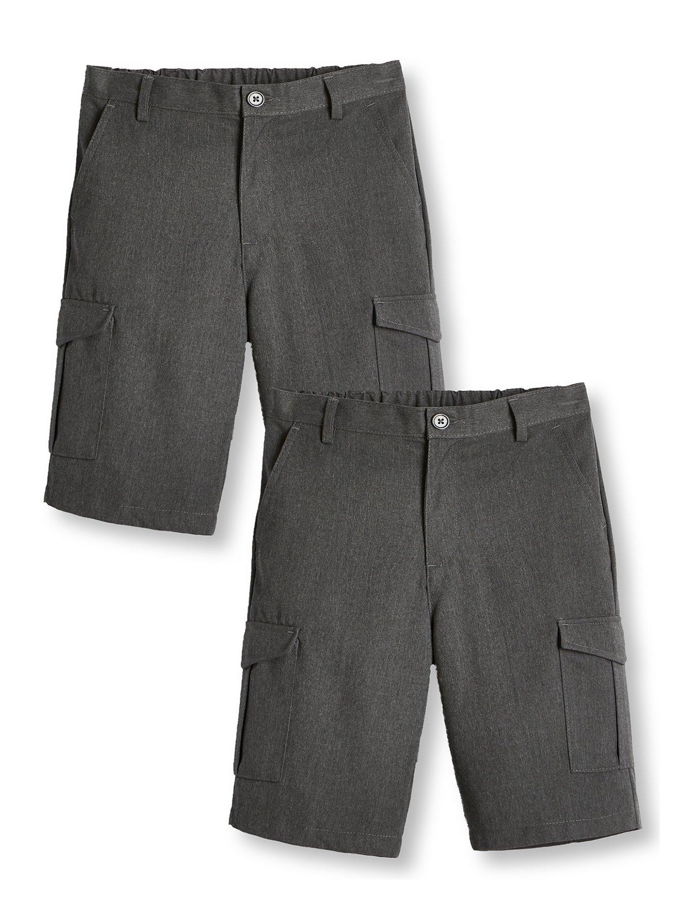 the-very-collection-boys-2-pack-combat-school-shorts-greystillFront