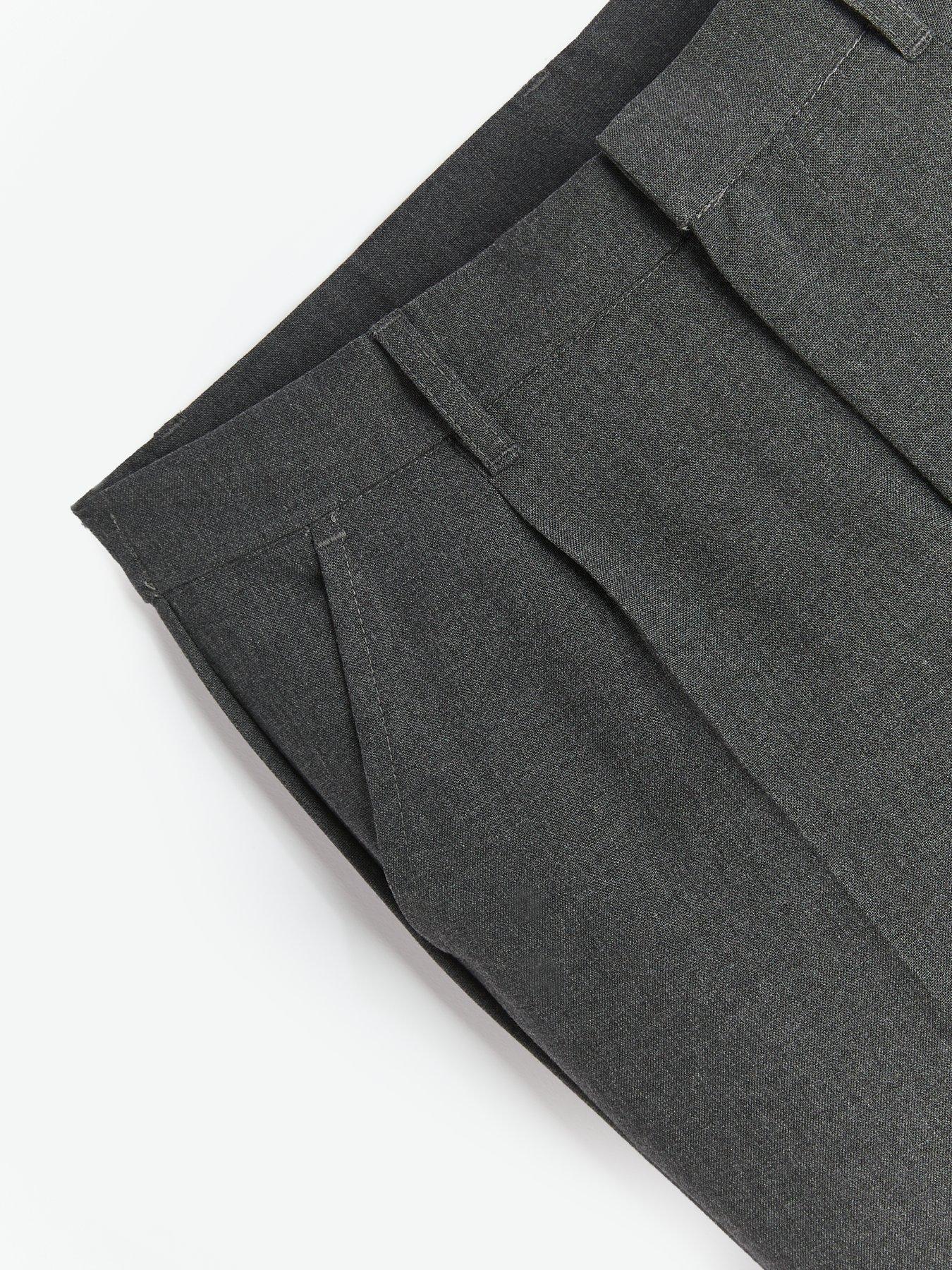 Image 5 of 6 of V by Very Boys 2 Pack Regular Leg School Trousers - Grey