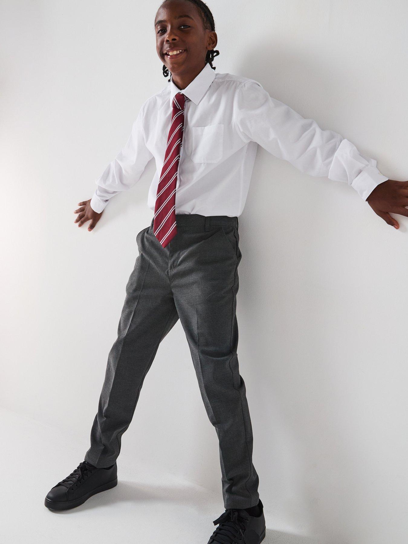 the-very-collection-boys-2-packnbspskinny-fit-school-trousers-grey