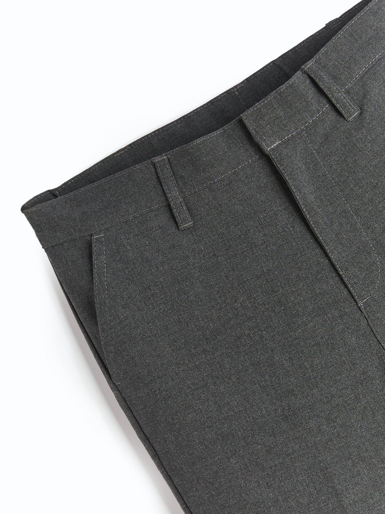 Image 5 of 6 of Everyday Boys 2 Pack&nbsp;Skinny Fit School Trousers - Grey