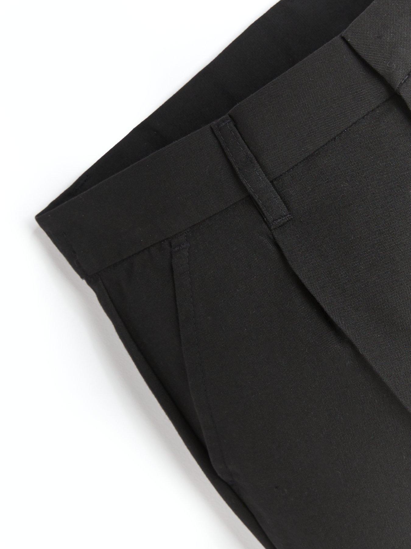 Image 5 of 7 of V by Very Boys 2 Pack Regular Leg School Trousers - Black