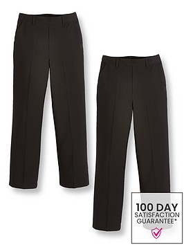 everyday-boys-2-packnbsppull-on-school-trousers-black