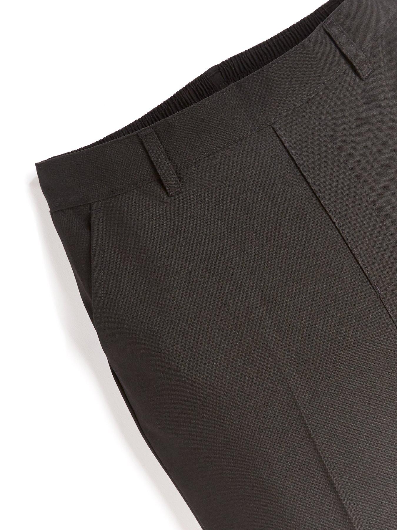 Image 5 of 6 of The Very Collection Boys 2 Pack Pull-On Elastic Waist School Trousers - Black