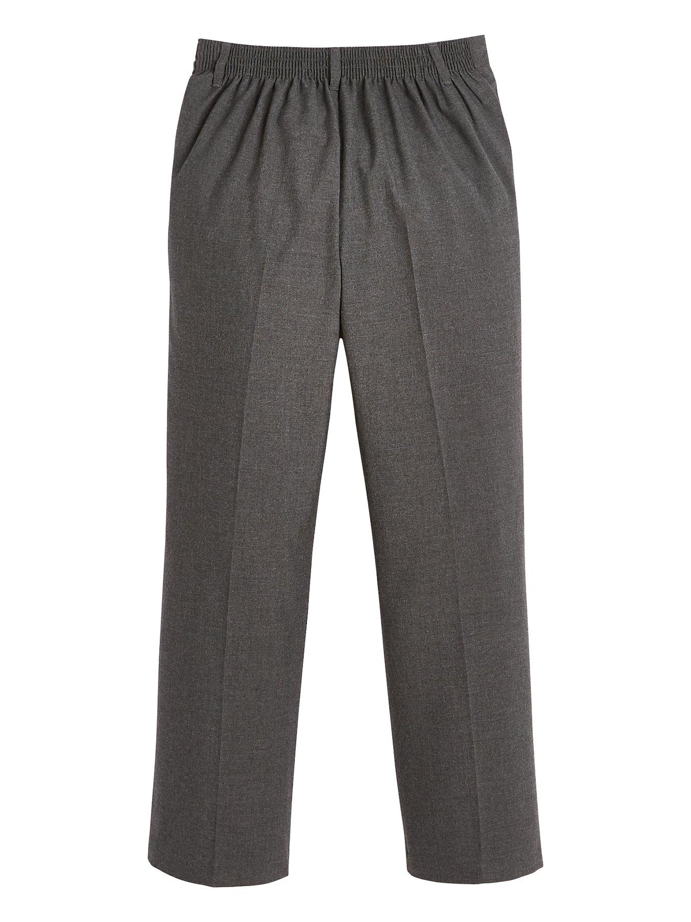 Image 3 of 6 of The Very Collection Boys 2 Pack Pull-On Stain-Proof School Trousers - Grey