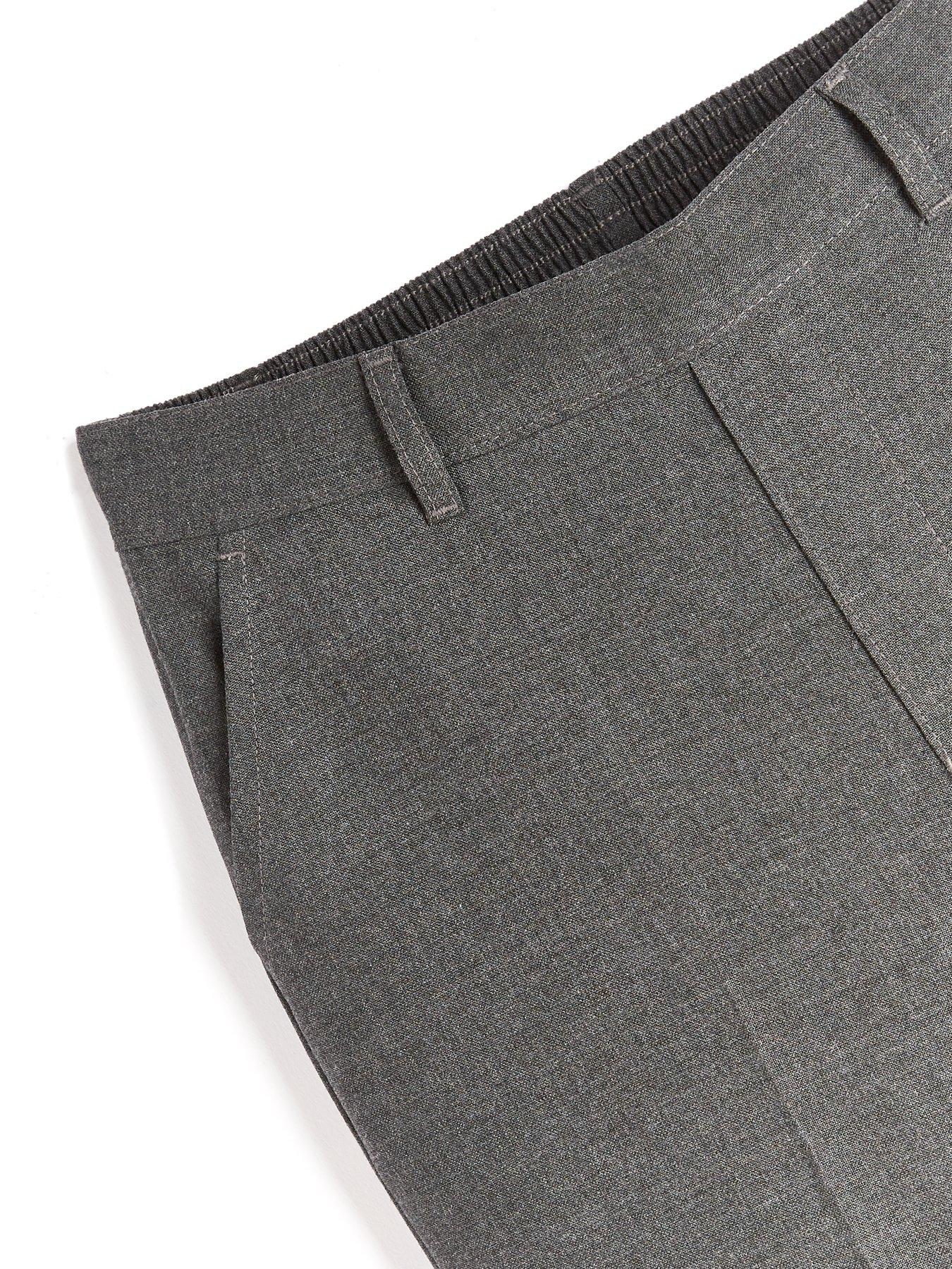 Image 5 of 6 of The Very Collection Boys 2 Pack Pull-On Stain-Proof School Trousers - Grey