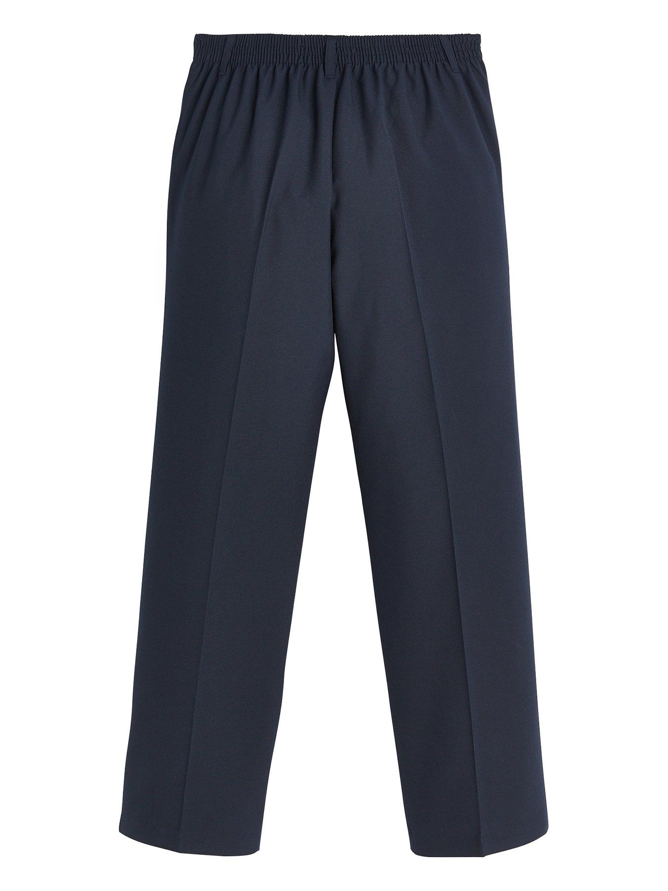 Image 3 of 6 of Everyday Boys 2 Pack&nbsp;Pull On School Trousers - Navy