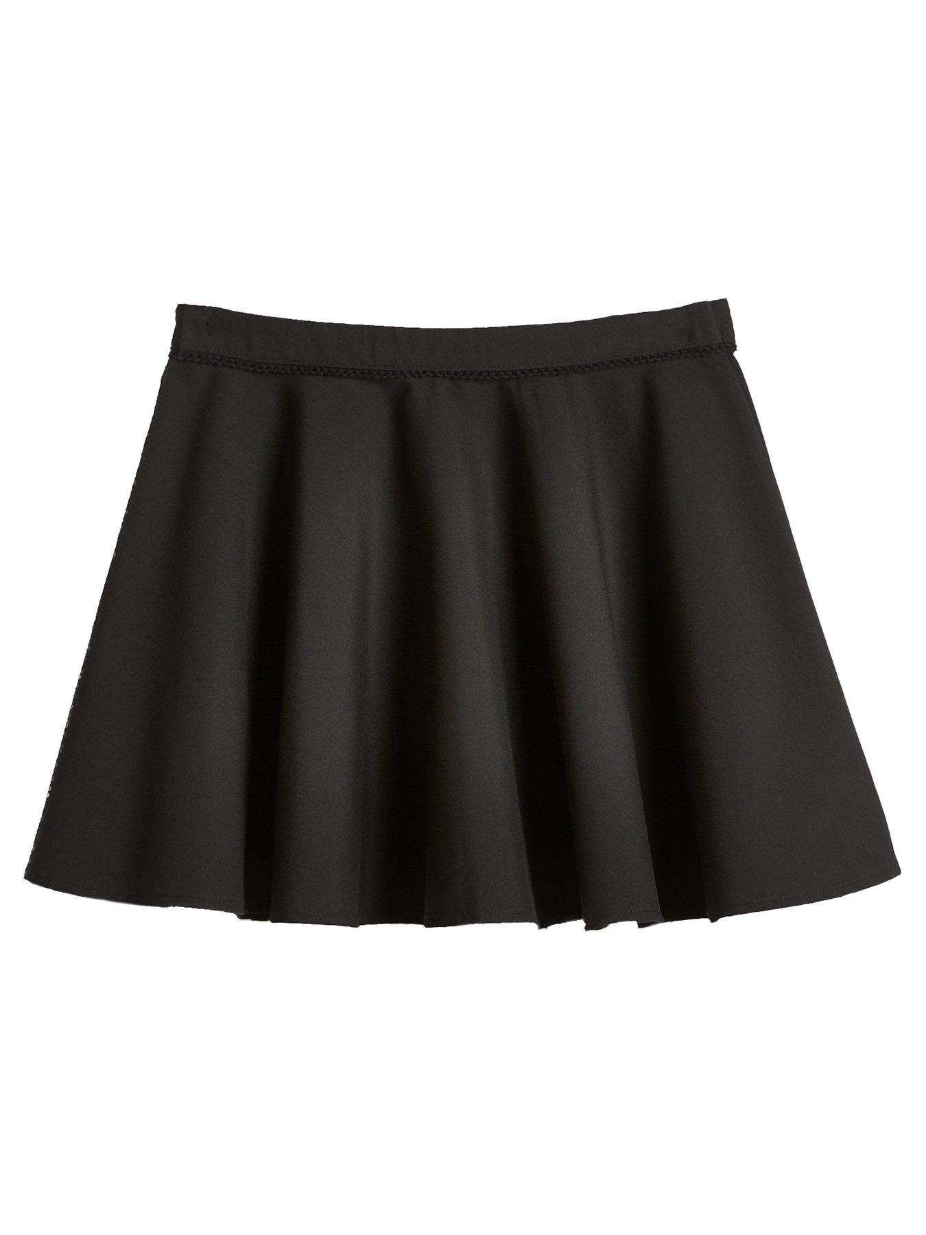 Image 3 of 7 of Everyday Girls 2 Pack Woven Skater School Skirts - Black