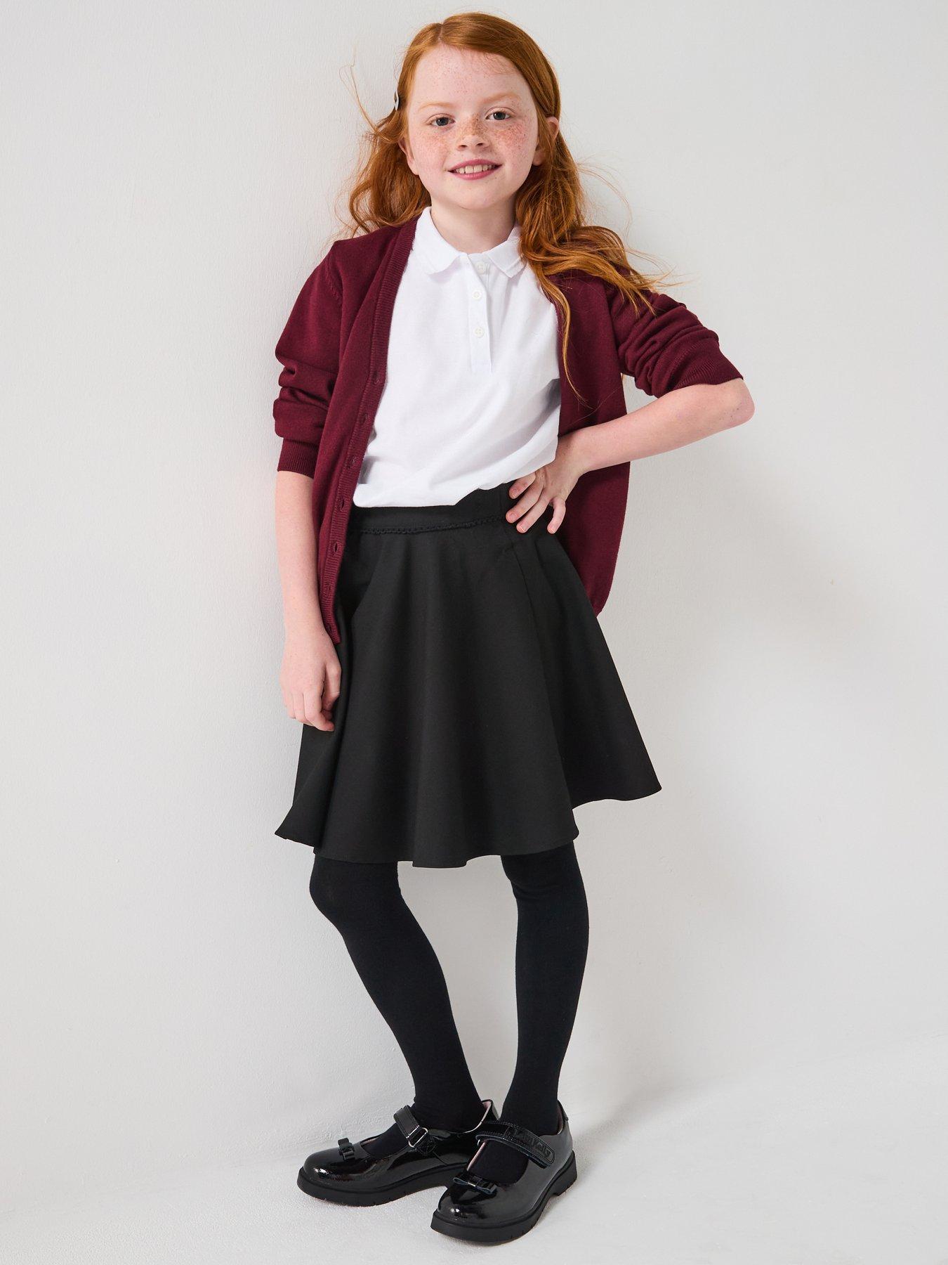 Image 7 of 7 of Everyday Girls 2 Pack Woven Skater School Skirts - Black