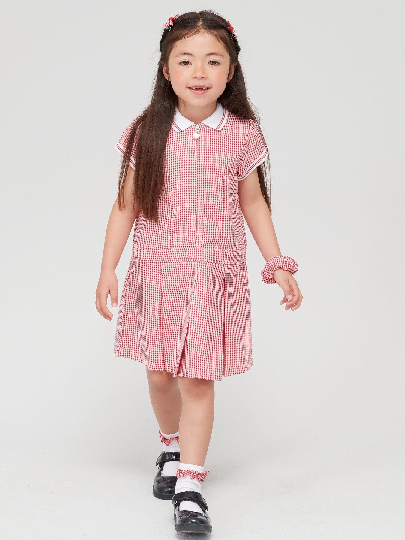 v-by-very-girlsnbsprib-collar-gingham-school-summernbspdress-red