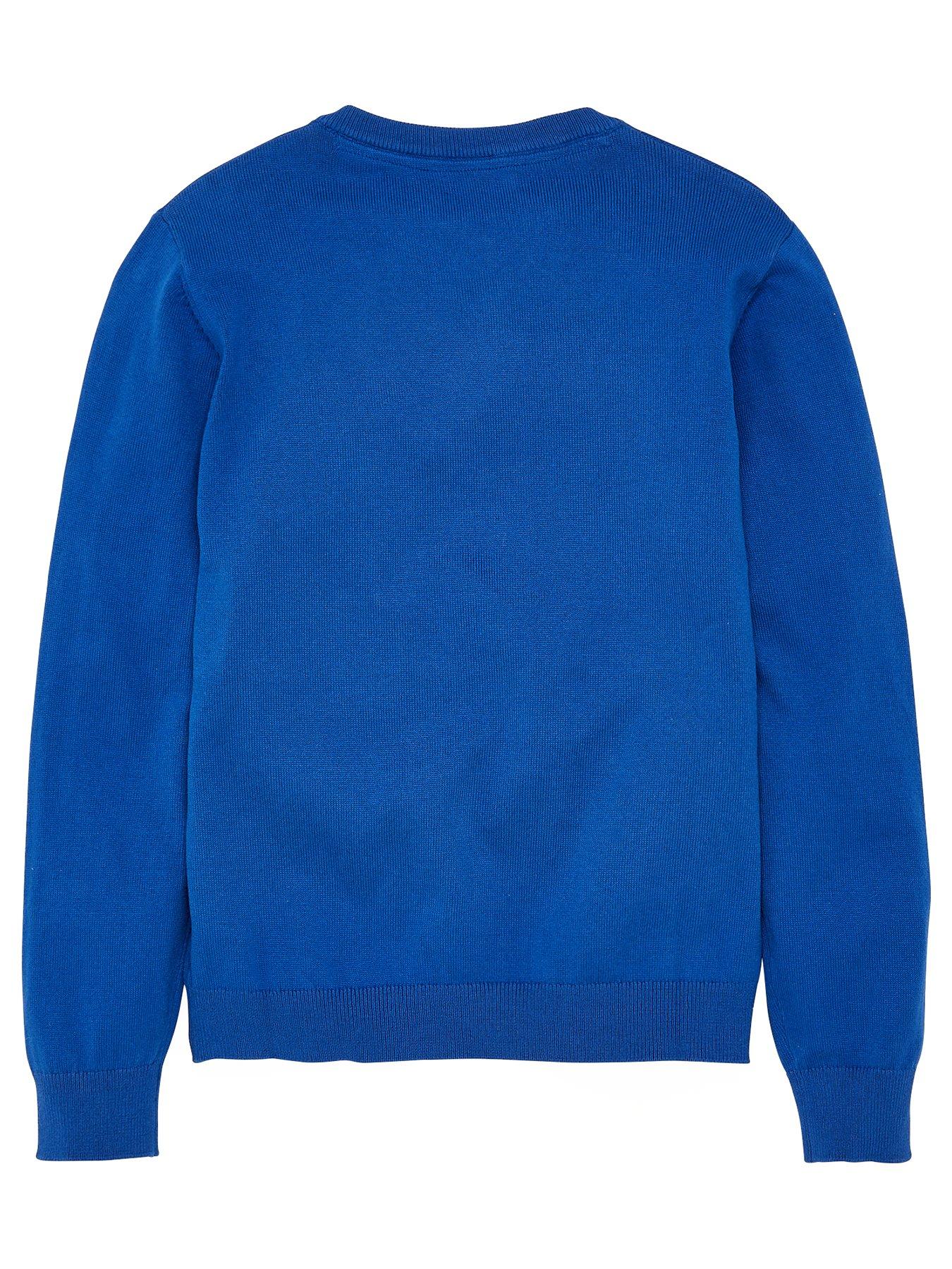 Image 2 of 4 of The Very Collection Unisex 2 Pack V-Neck School Jumper - Royal Blue