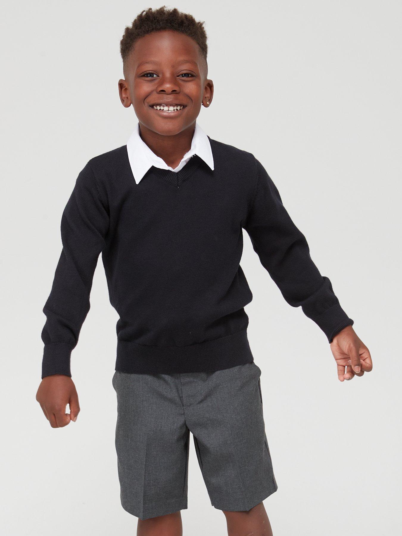 Boys black sale school jumper