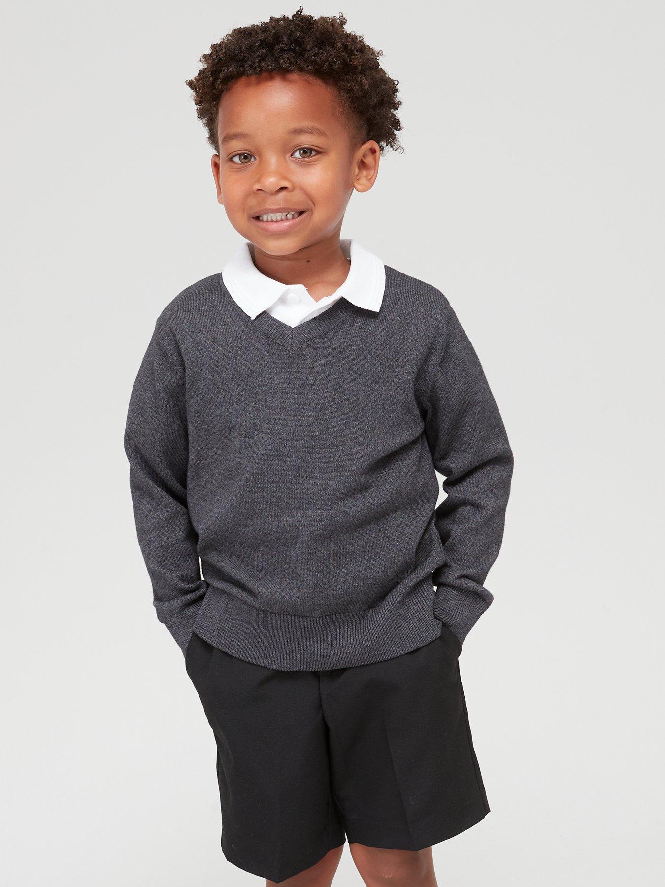 Boys v neck jumper best sale