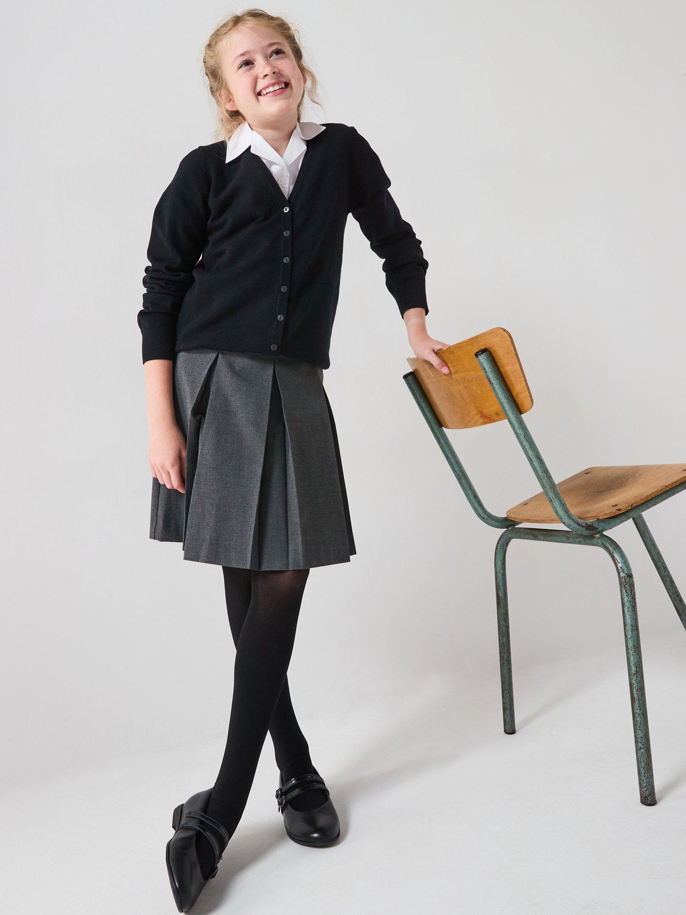 Image 6 of 6 of The Very Collection Girls 2 Pack School Cardigans - Black