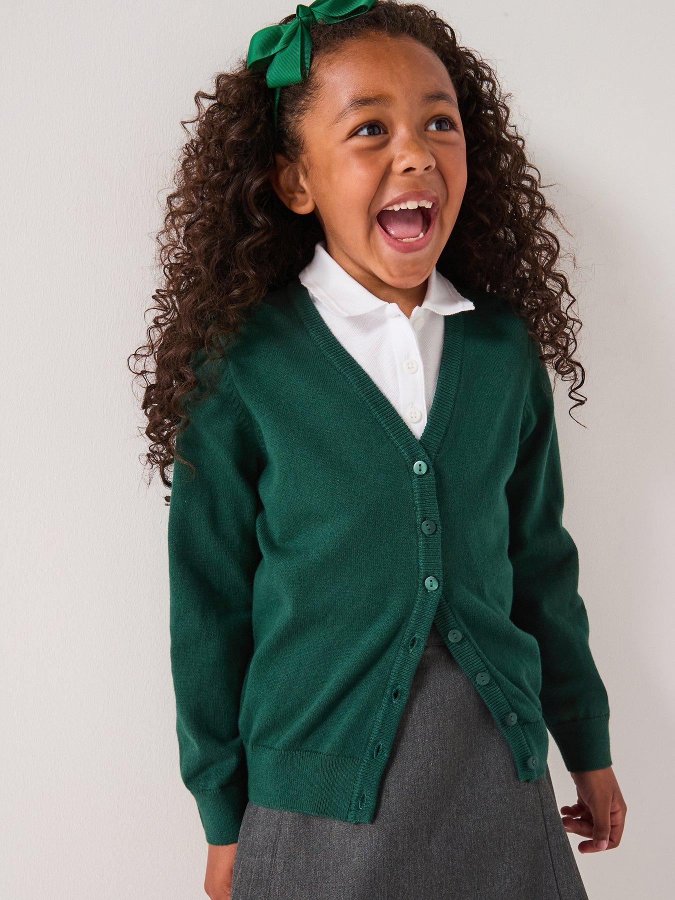 the-very-collection-girls-2-pack-school-cardigans-green