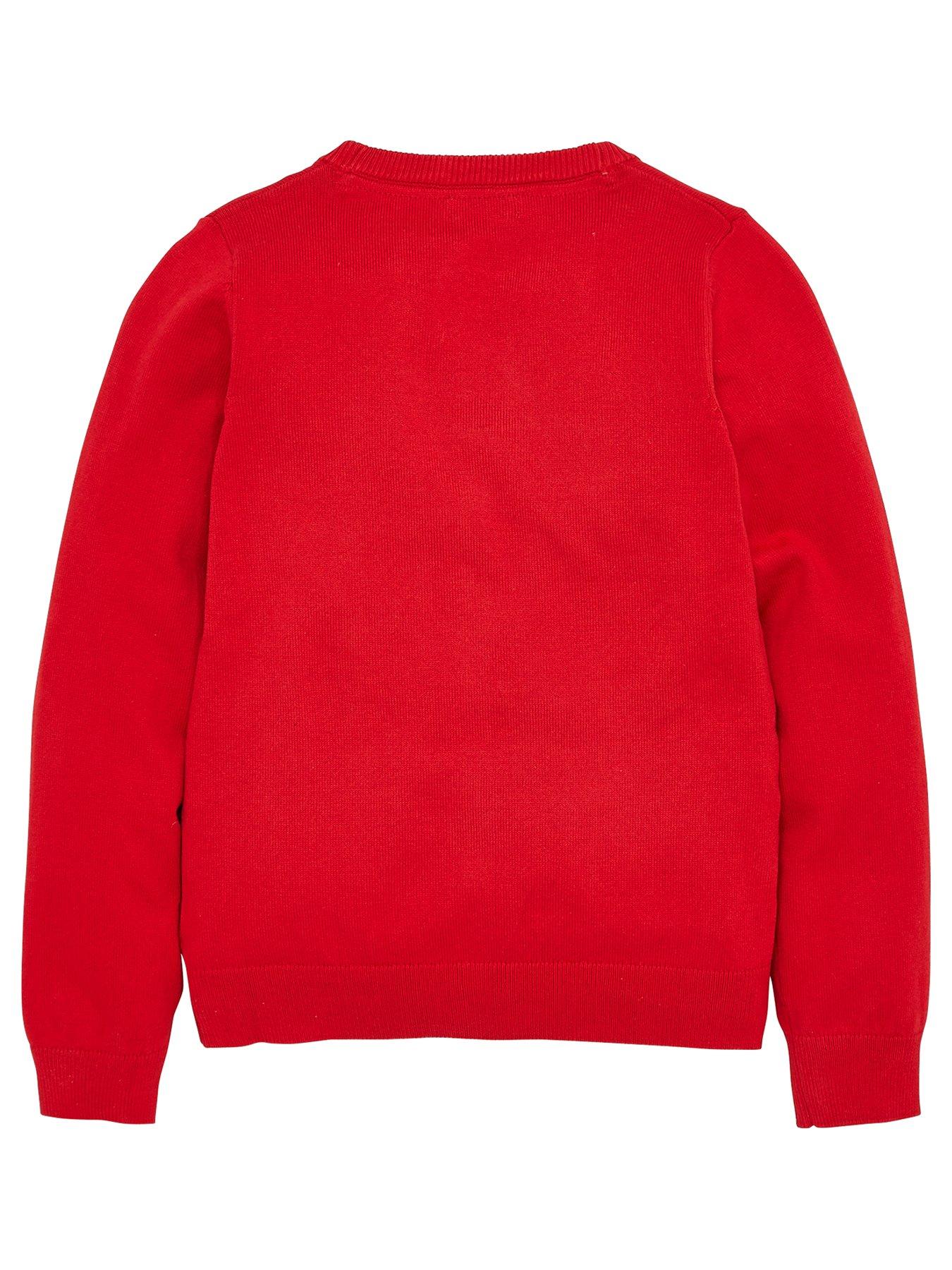 Image 3 of 6 of Everyday Girls 2 Pack School Cardigans - Red
