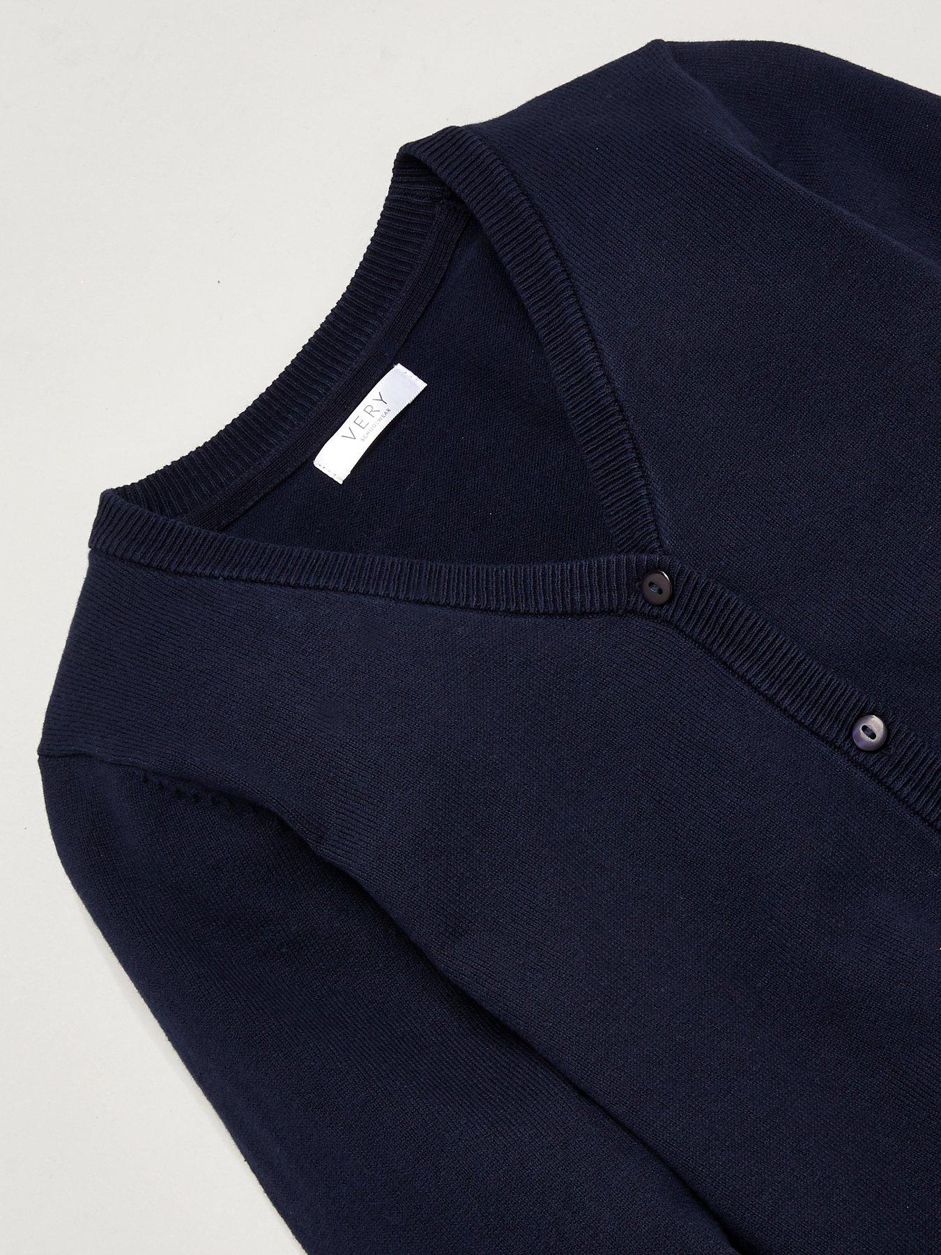 Image 5 of 6 of Everyday Girls 2 Pack School Cardigans - Navy