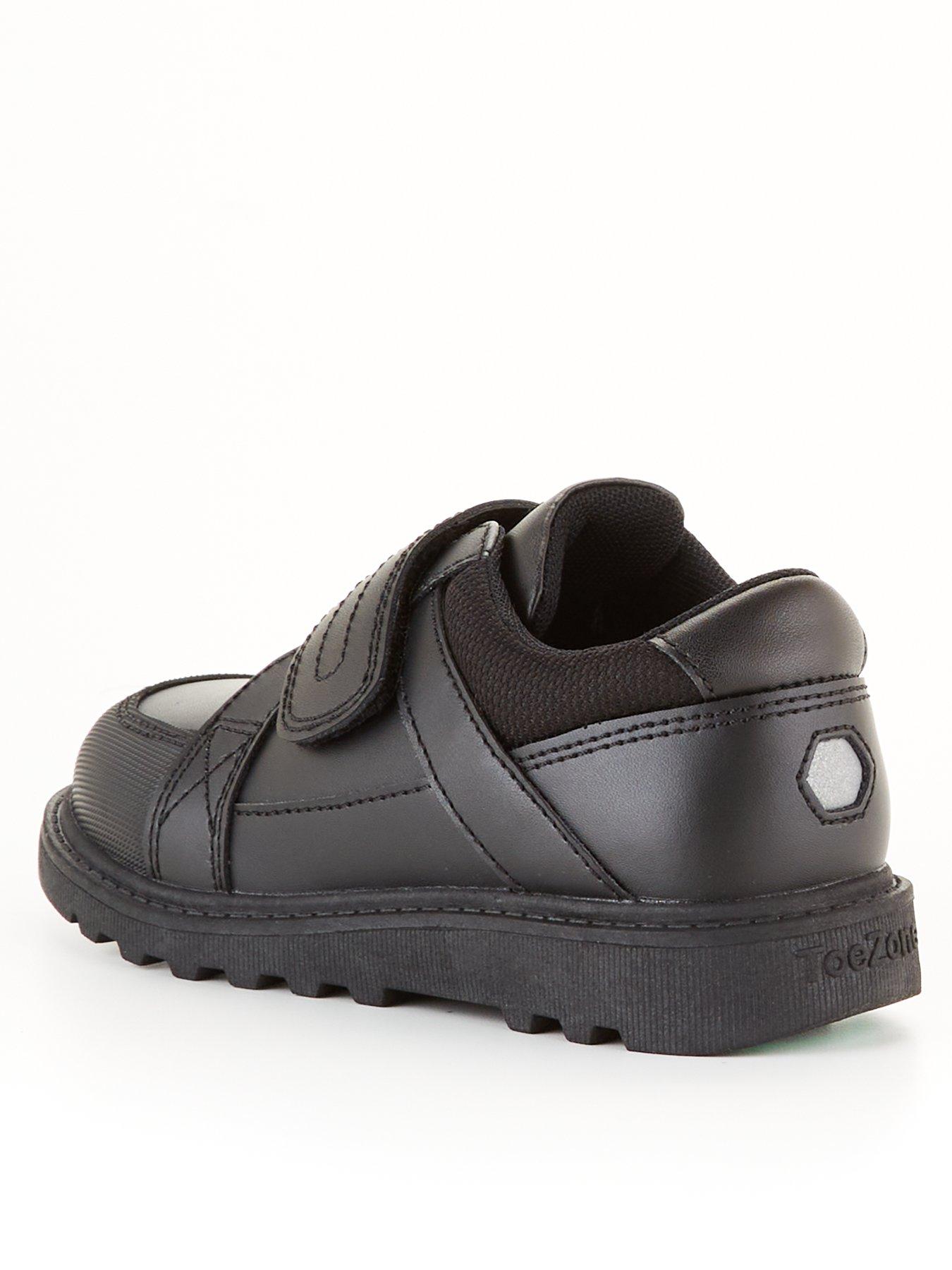Image 3 of 6 of Everyday ToeZone&nbsp;Younger&nbsp;Kids Chunky Sole Strap Leather School Shoe - Black&nbsp;Standard Fit