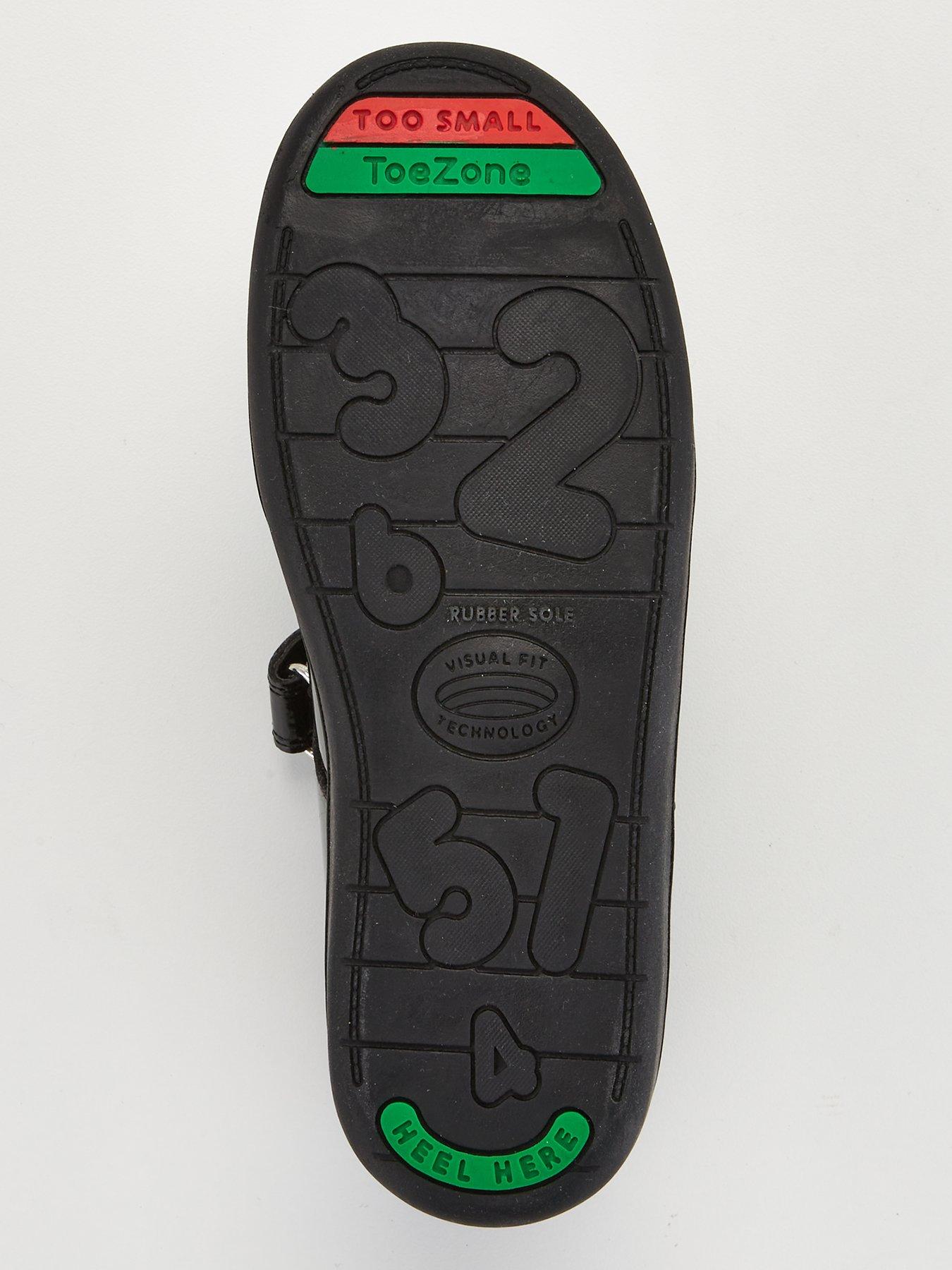 Image 5 of 6 of Everyday ToeZone Younger Kids Patent Leather Mary Jane School Shoe - Black&nbsp;Standard Fit