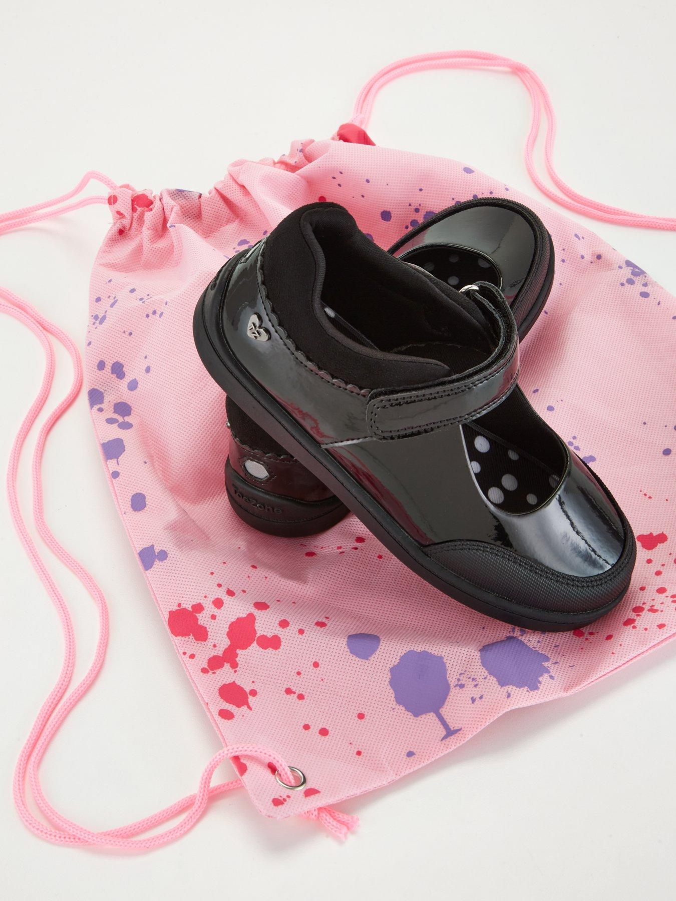 Image 6 of 6 of Everyday ToeZone Younger Kids Patent Leather Mary Jane School Shoe - Black&nbsp;Standard Fit