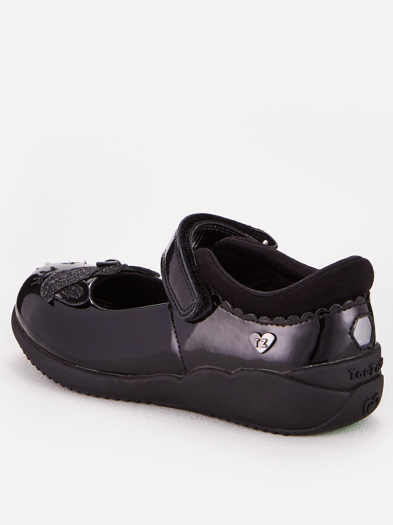 everyday-toezone-girls-unicorn-leather-school-shoe-blackstillFront