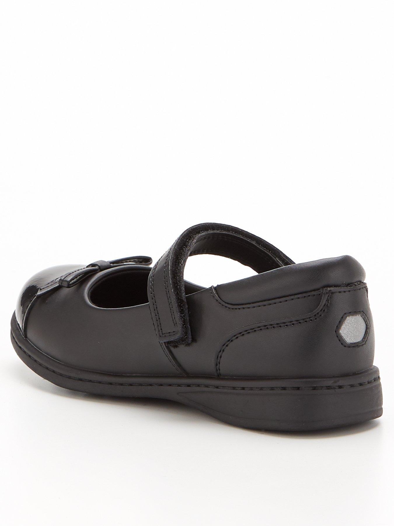 Image 3 of 6 of The Very Collection Girls Memory Foam Rip-Tape Mary Jane School Shoes - Black