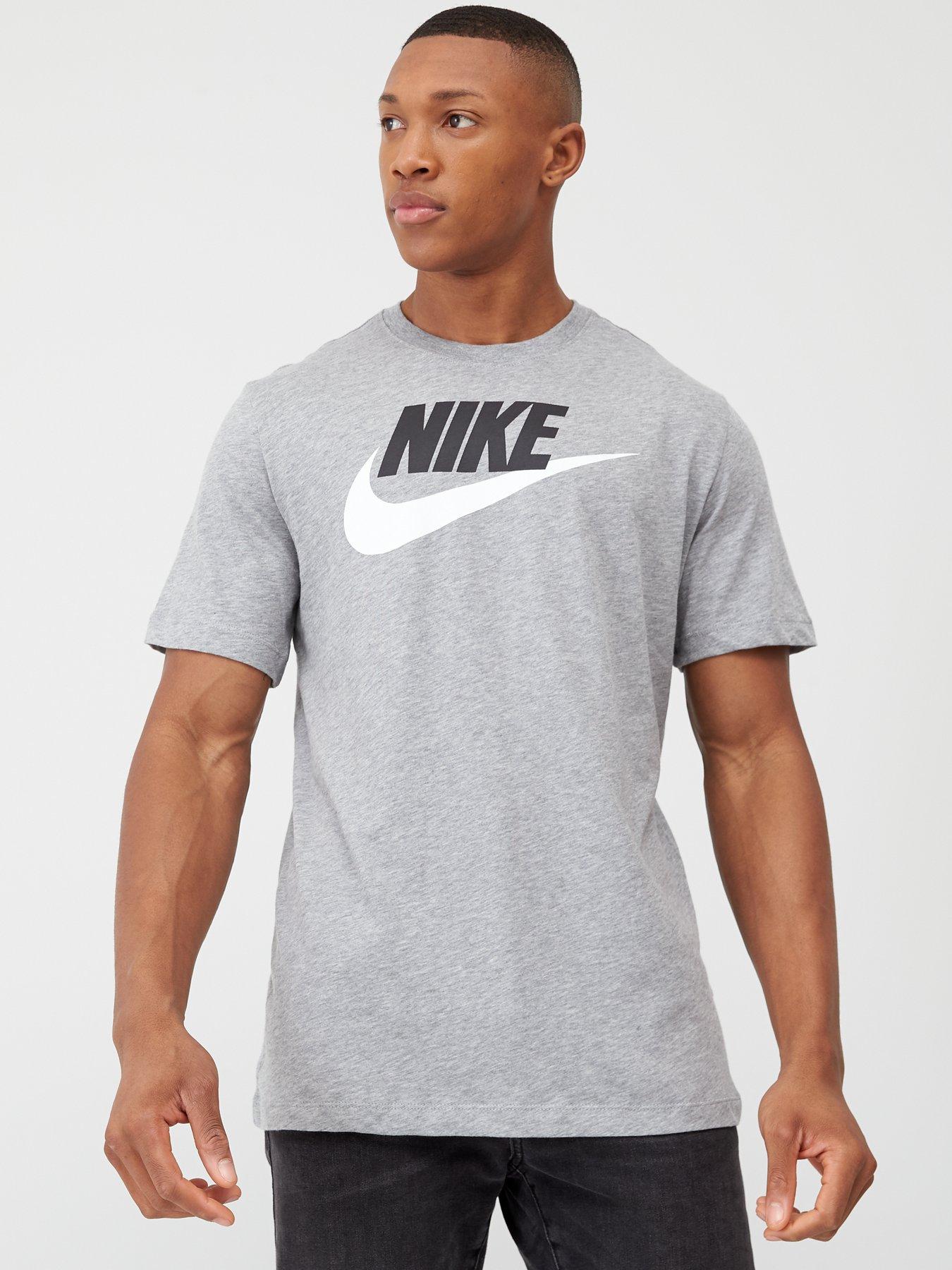 Samenstelling Verouderd Visser Nike Futura T-Shirt - Grey/Black/White | Very Ireland