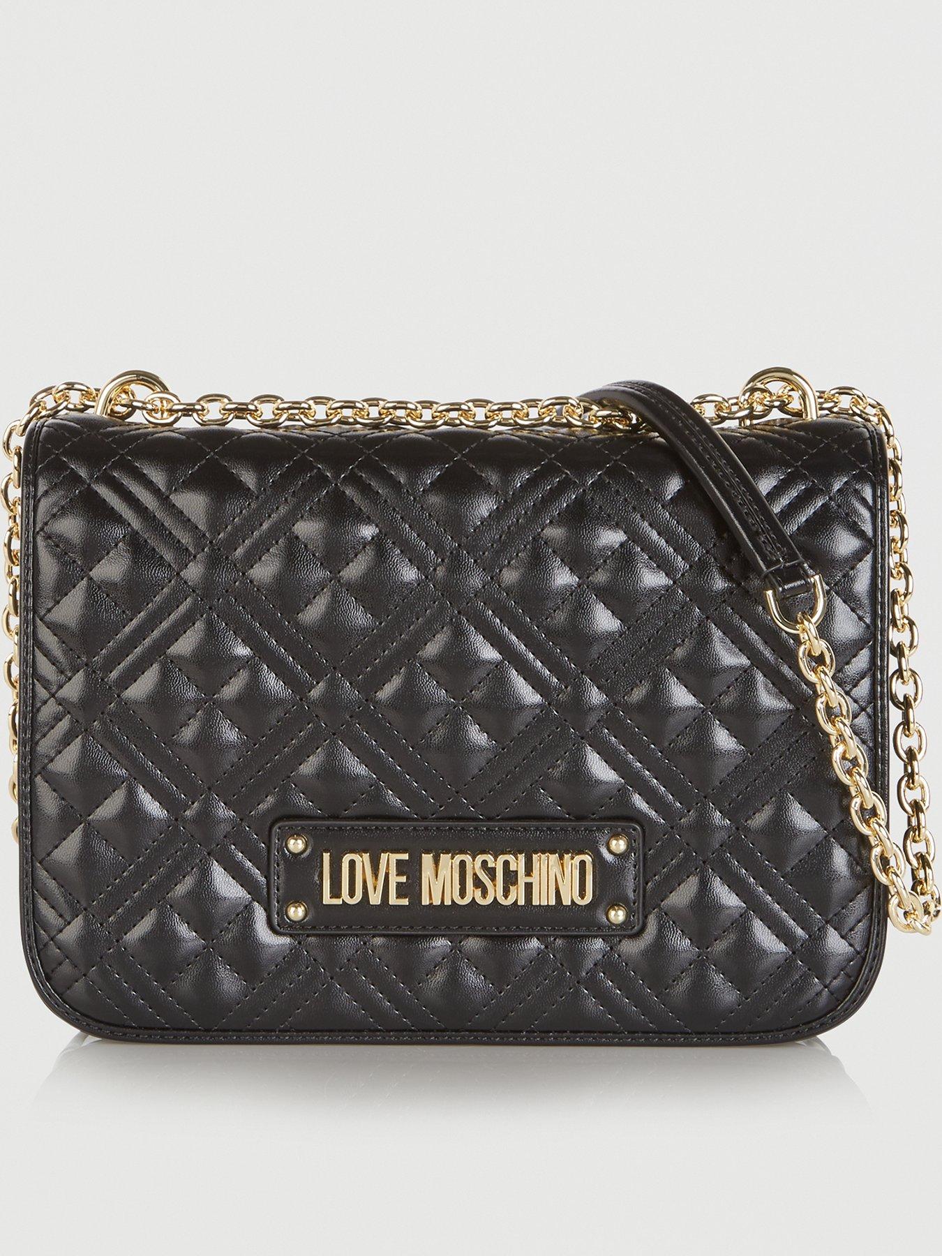 Moschino bag store black quilted