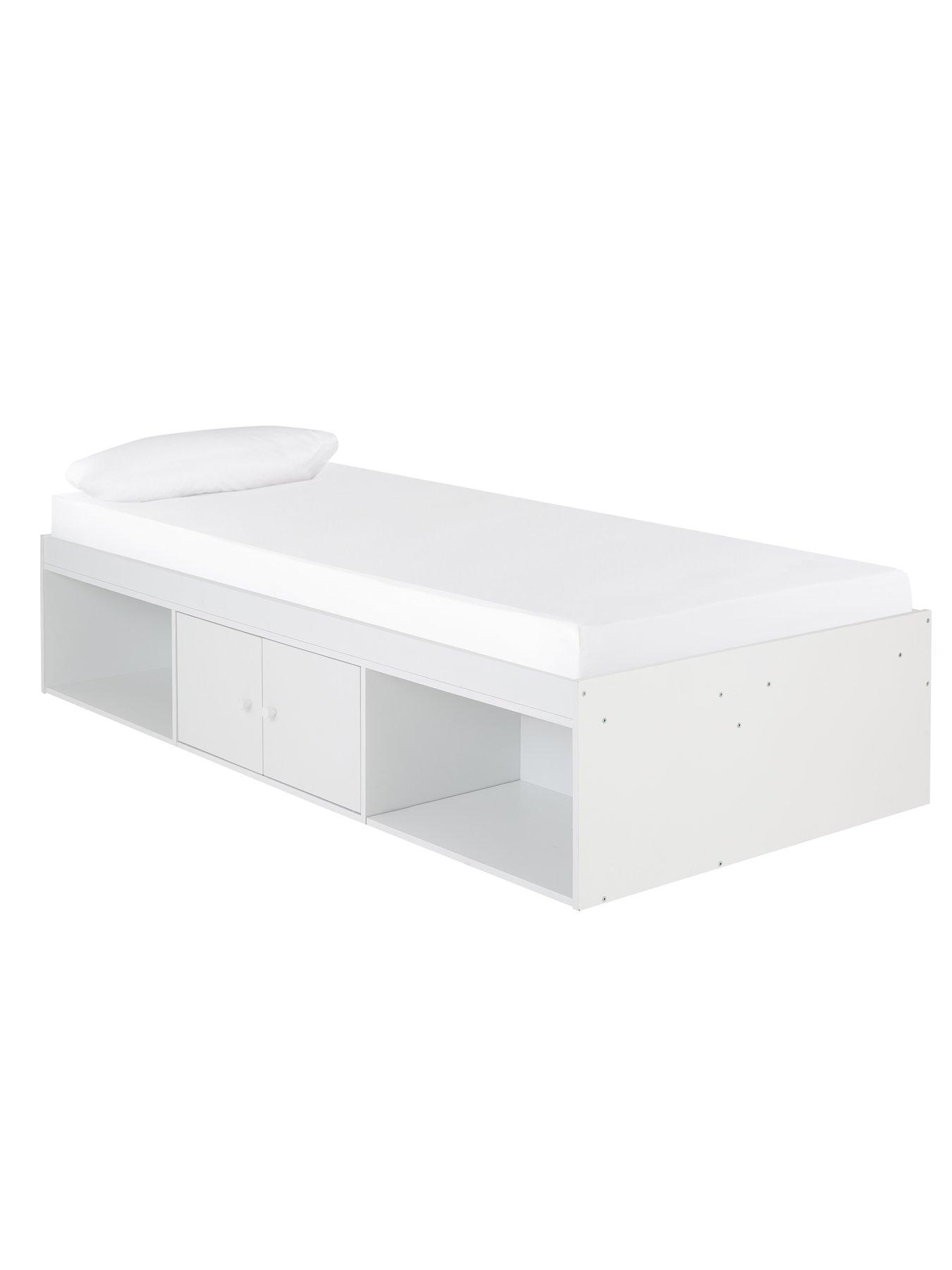 Image 2 of 4 of The Very Collection Alpha Cabin Bed with Storage and Mattress Options (Buy and SAVE!) - White
