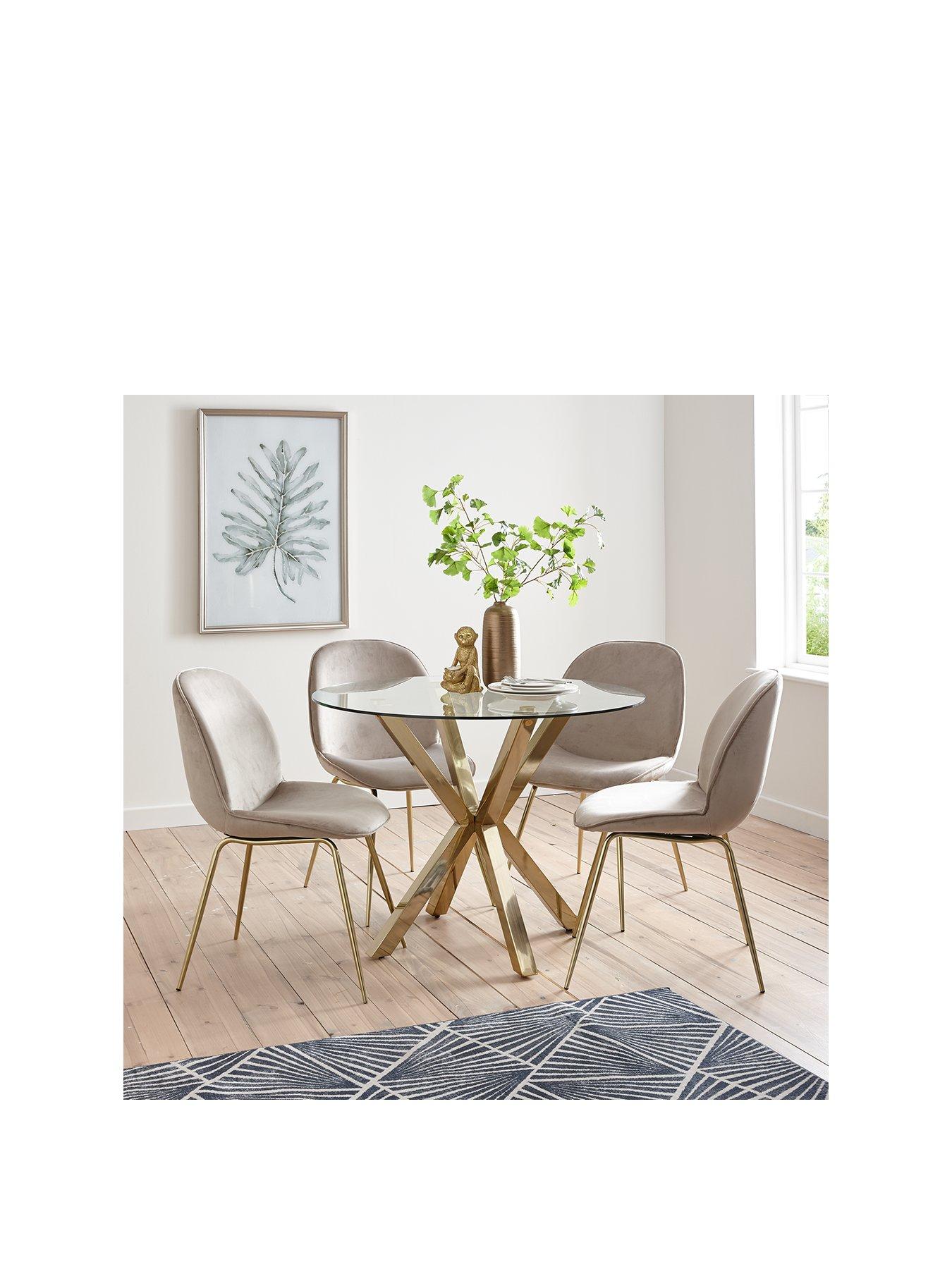 Round dining table and chairs deals sale