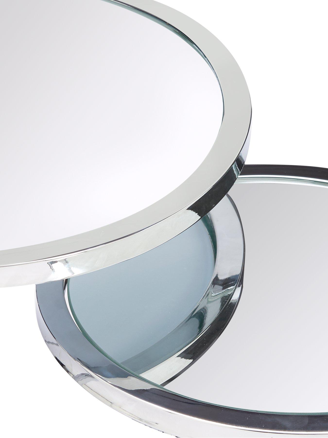 Image 5 of 5 of Very Home Aruba Mirrored Nest of Lamp Tables