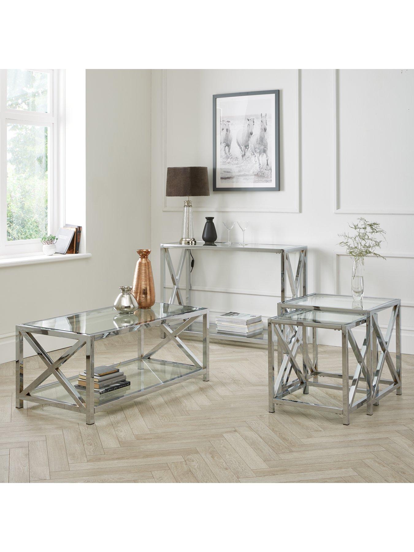 very-home-christie-glass-and-chrome-coffee-table