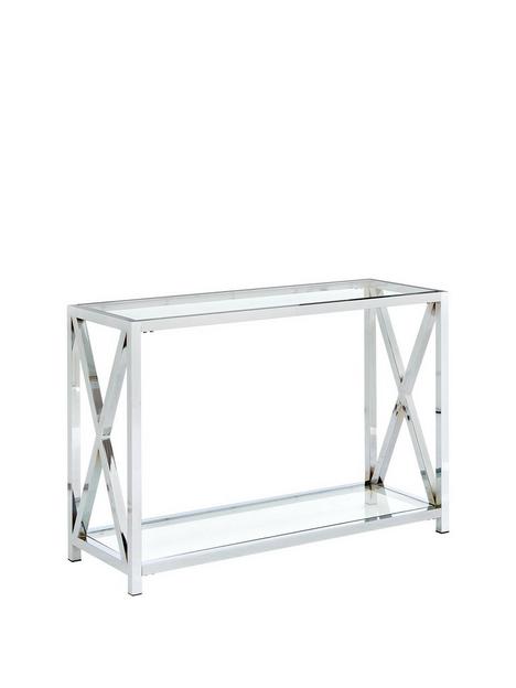 christie-glass-and-chrome-console-table