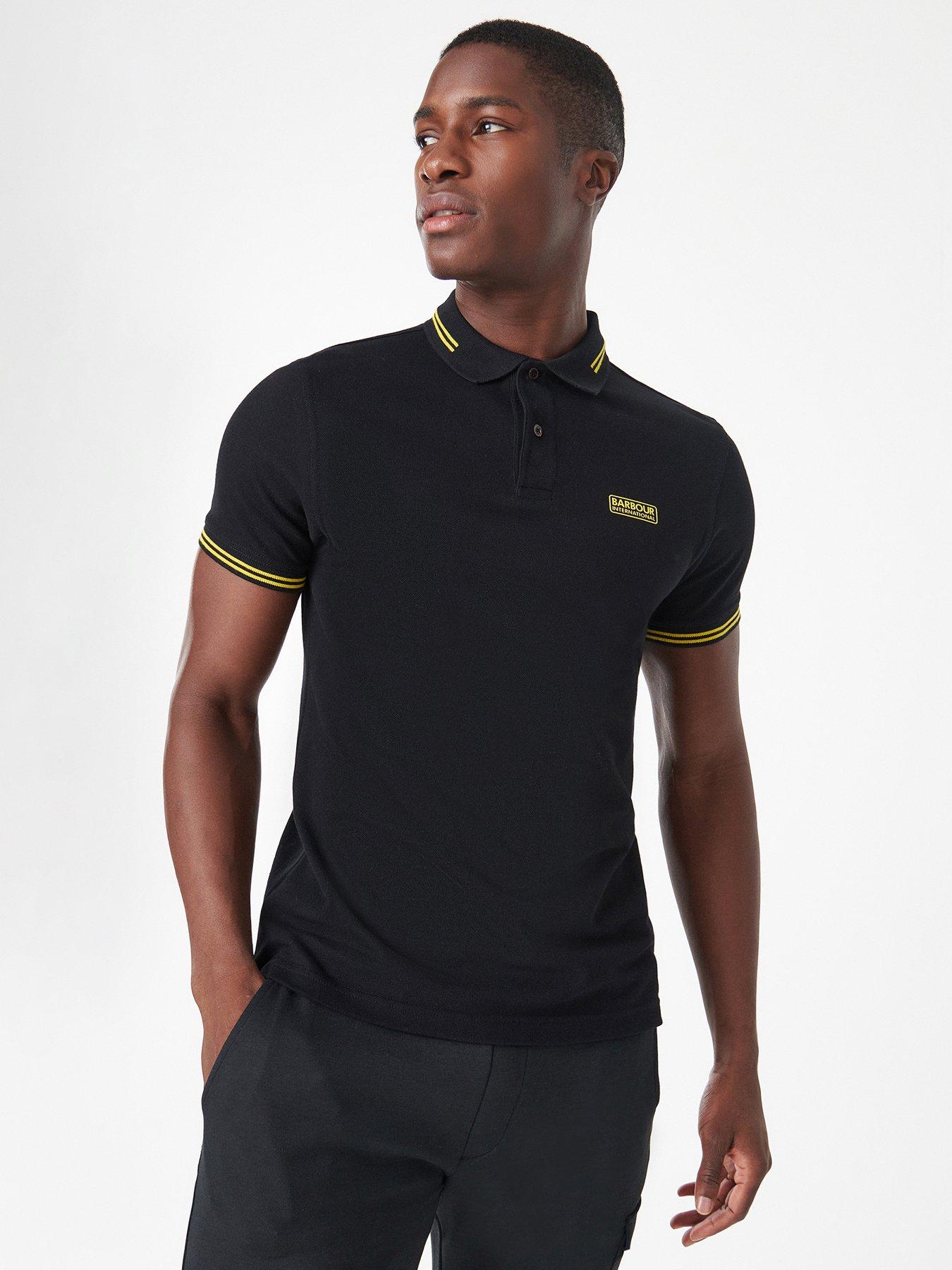 Black 2024 barbour polo