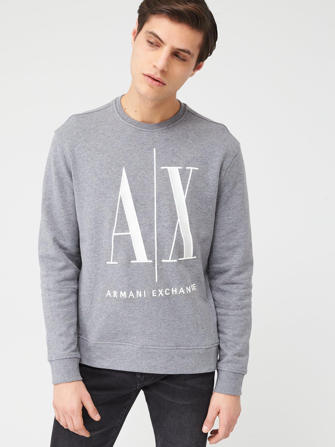 Armani Exchange Armani Exchange Embroidered Large Logo Crew Sweat