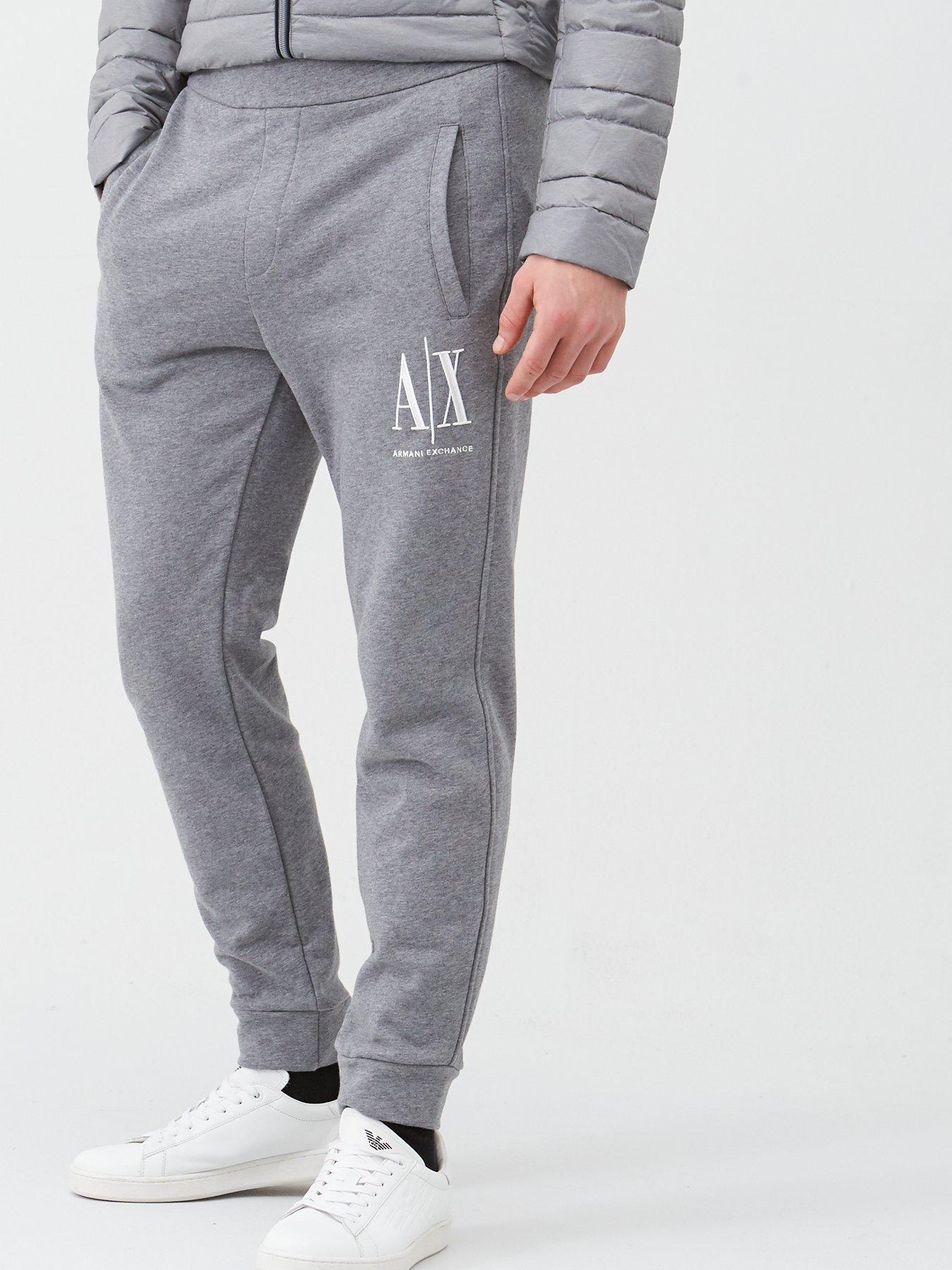 undefined Embroidered Logo Sweat Pants - Grey