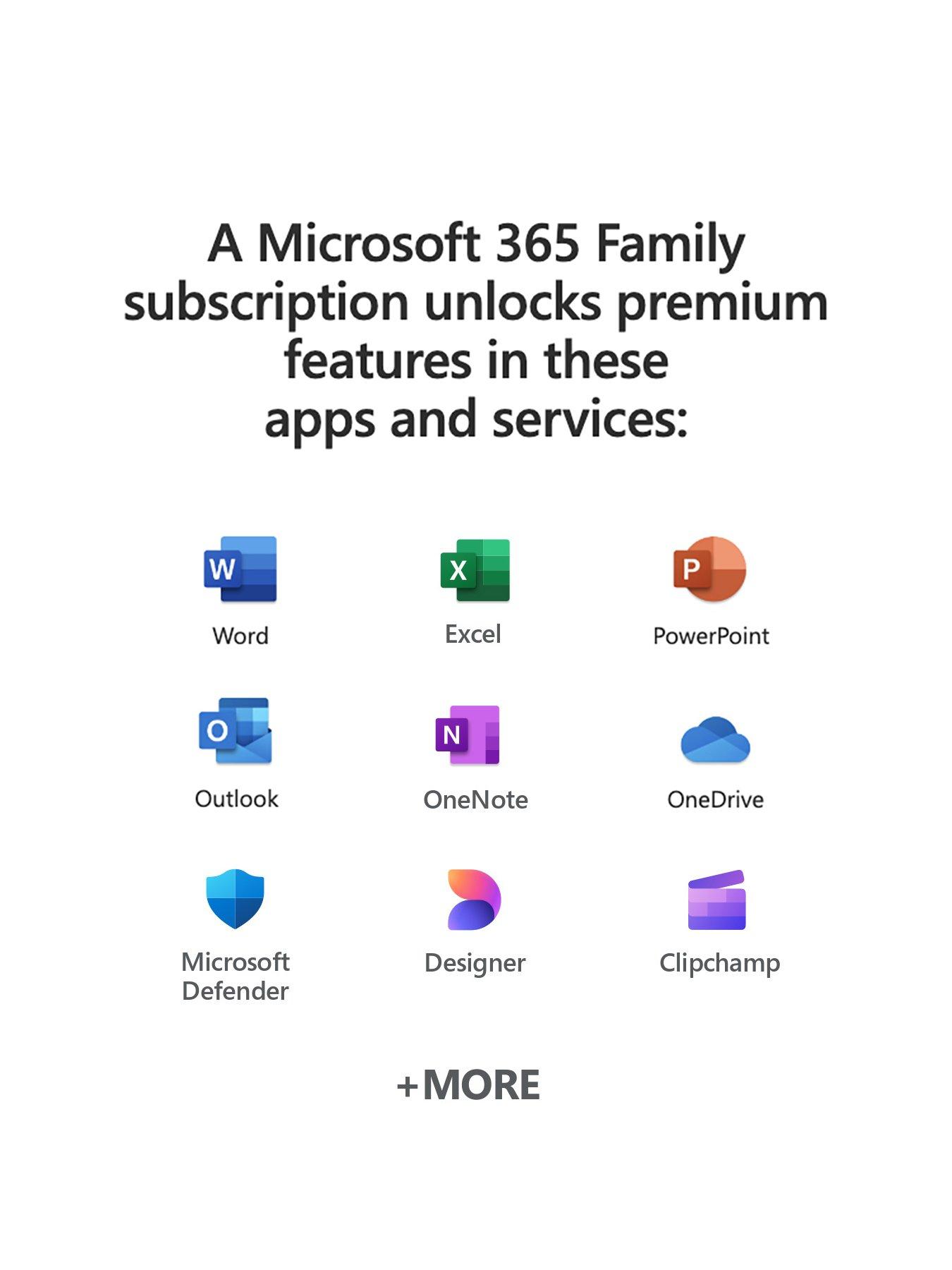 Microsoft 365 Family 12-Month Subscription for 6 People for PC and Mac ...