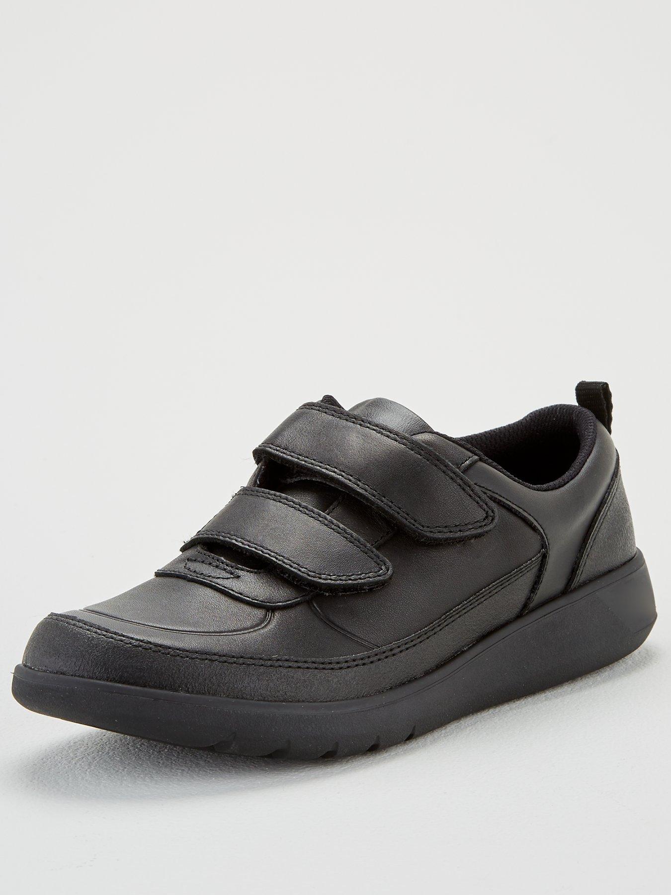 Boys Youth Scape School Shoes - Black Leather | Very Ireland