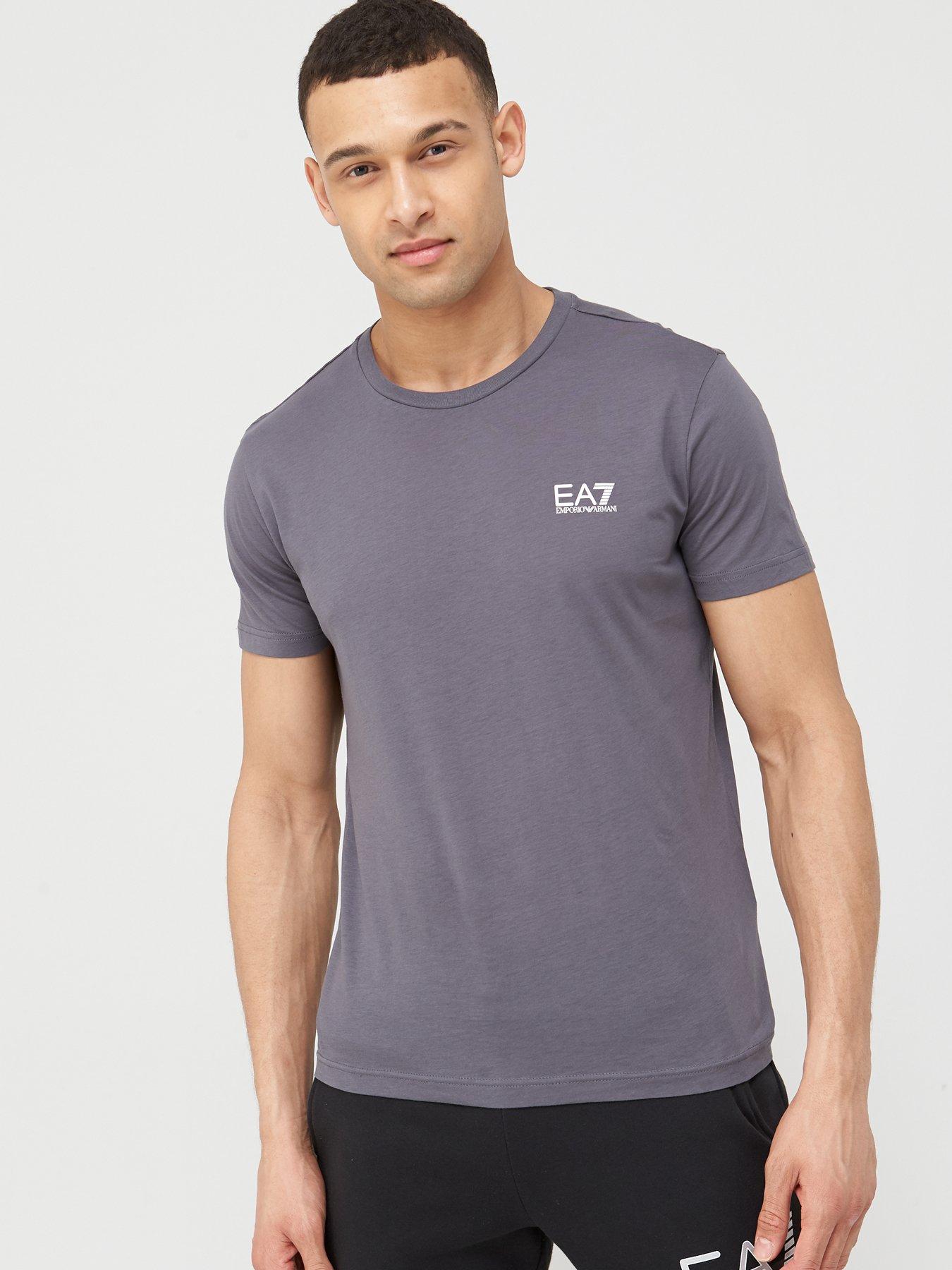 EA7 Emporio Armani Core ID Logo T-Shirt - Iron Gate Grey | Very