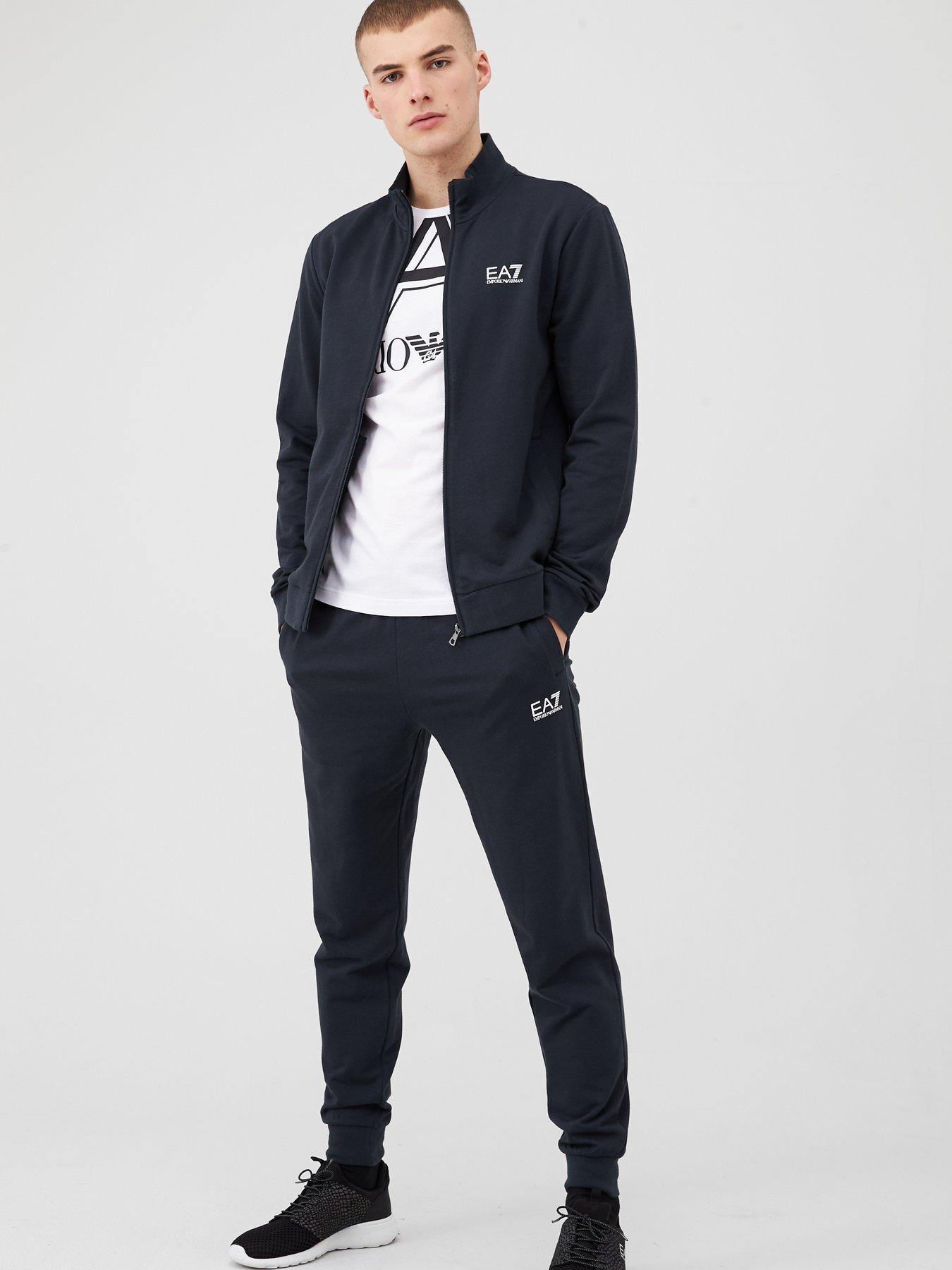 Ea7 tracksuit navy on sale