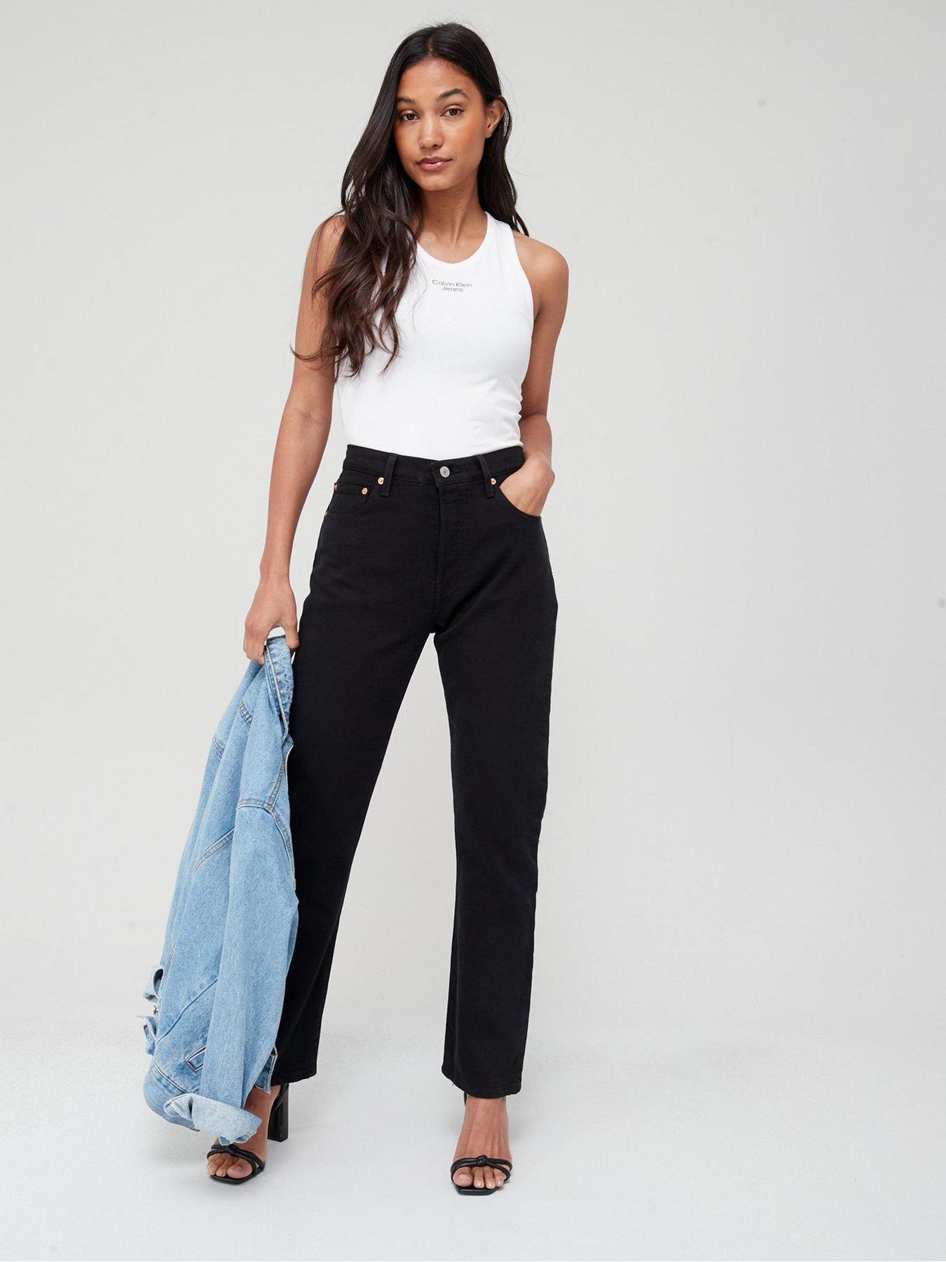 Straight Leg Crop Pant | Black